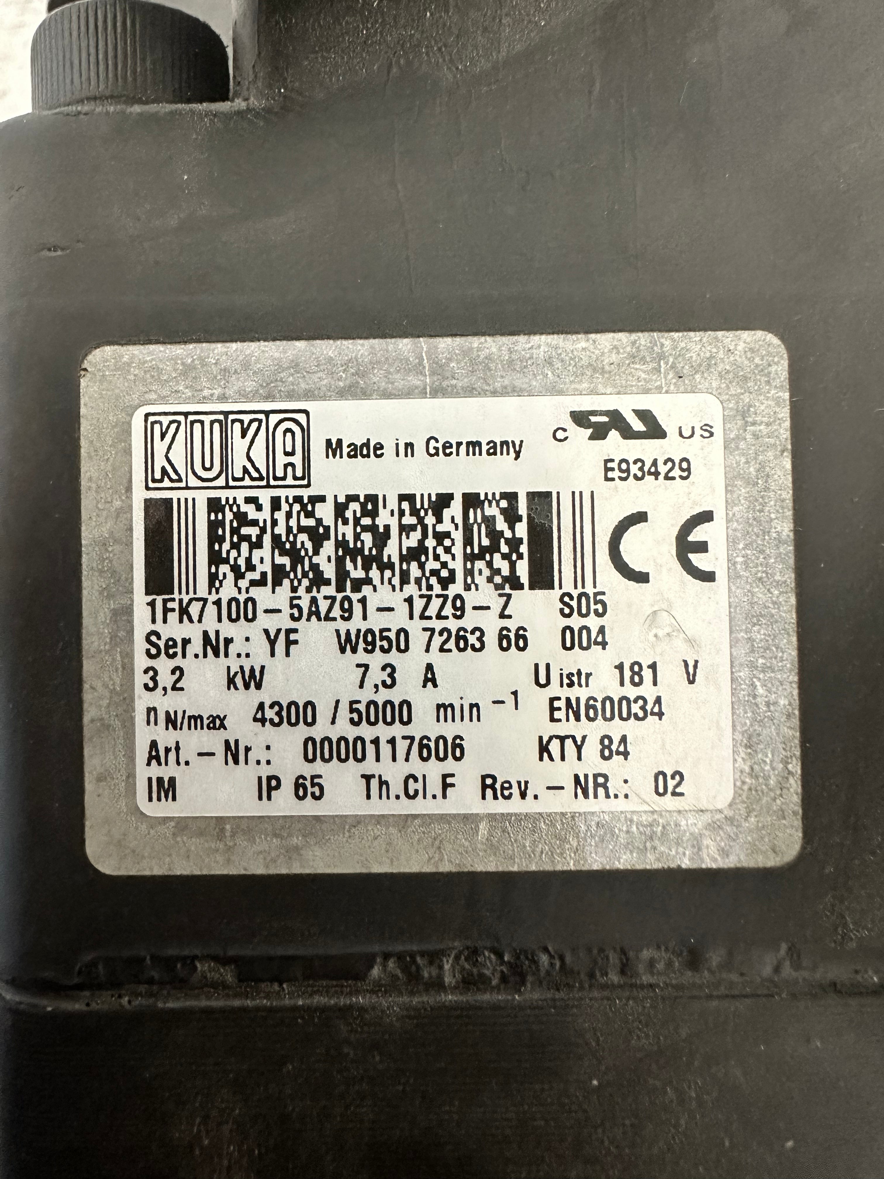 Servomotor KUKA 1FK7100-5AZ91-1ZZ9-Z S05