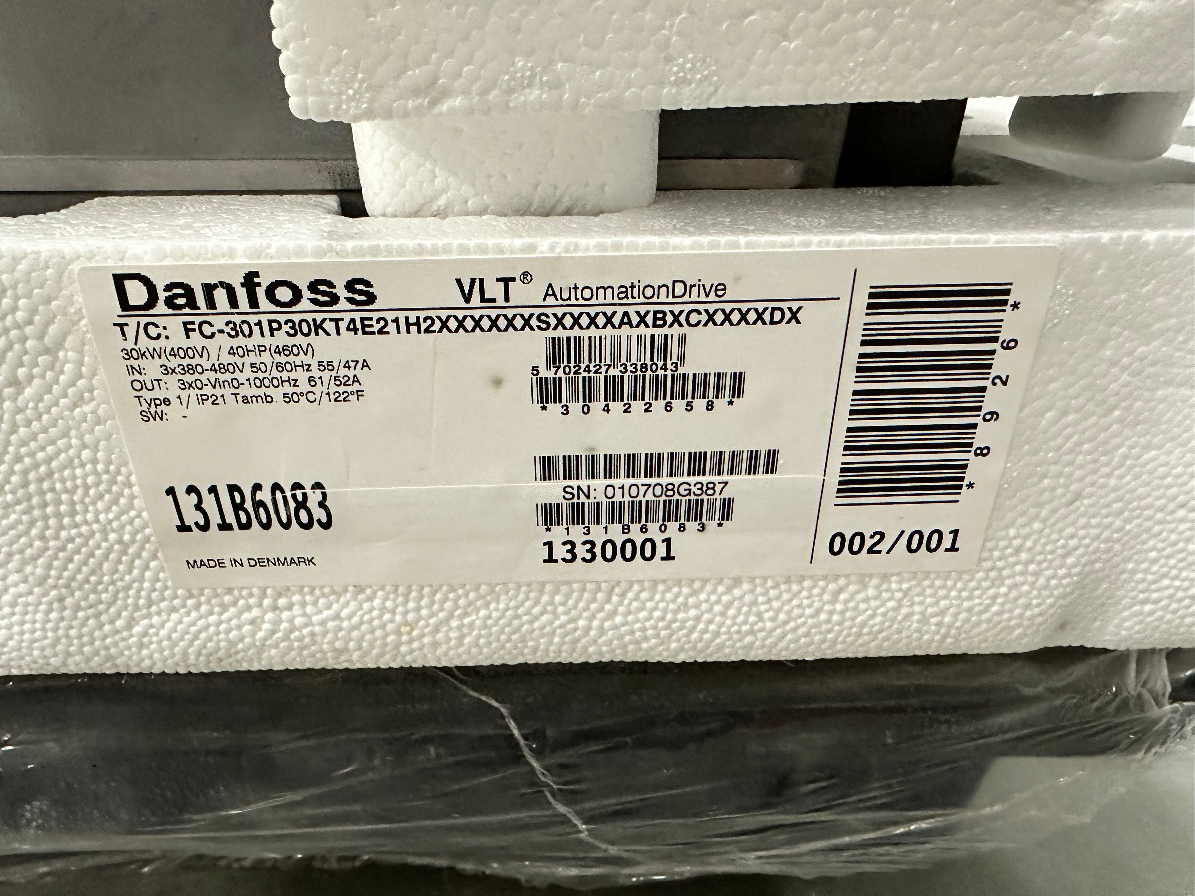 Danfoss frequency inverter VLT® AutomationDrive FC-301