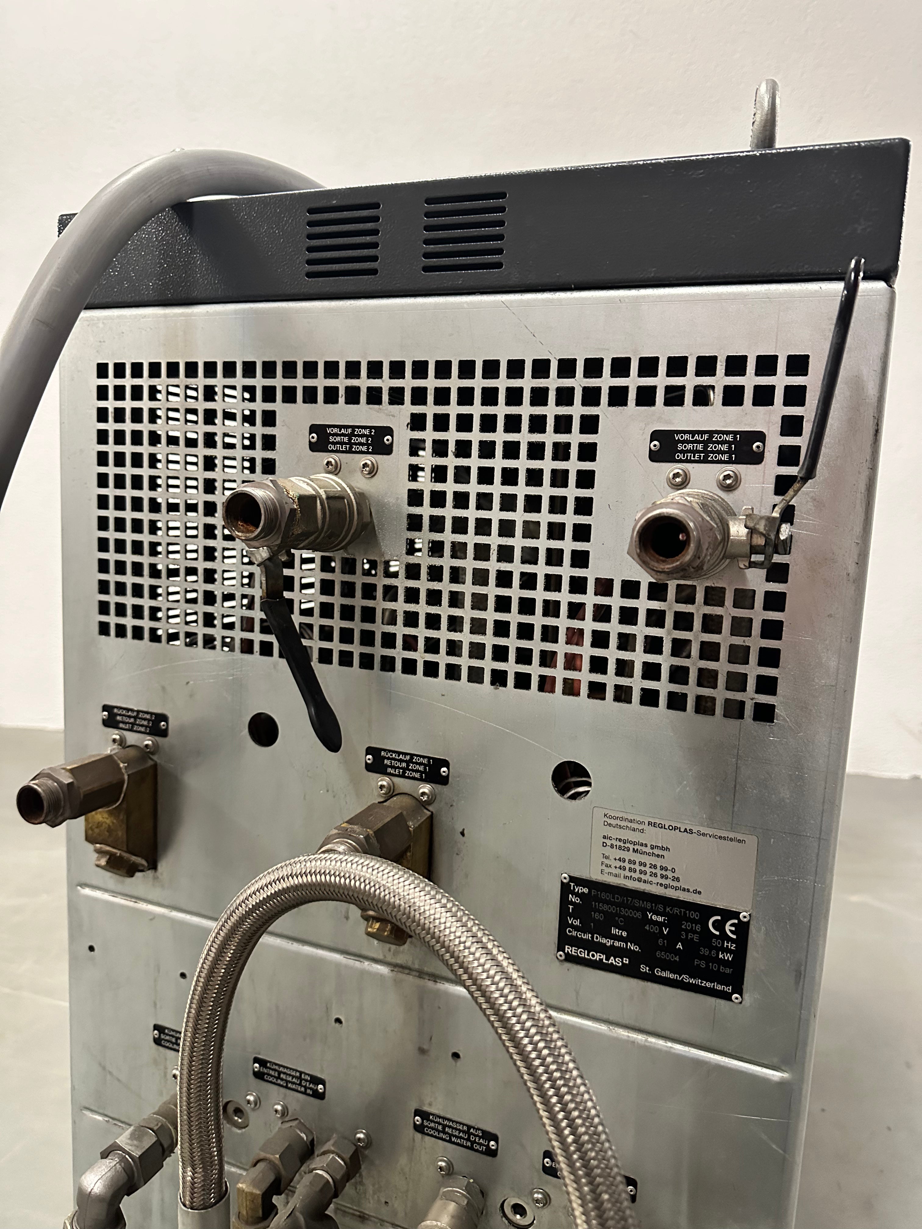 Regloplas unidad de control de temperatura agua a presión P160LD/17/SM81/S K/RT100
