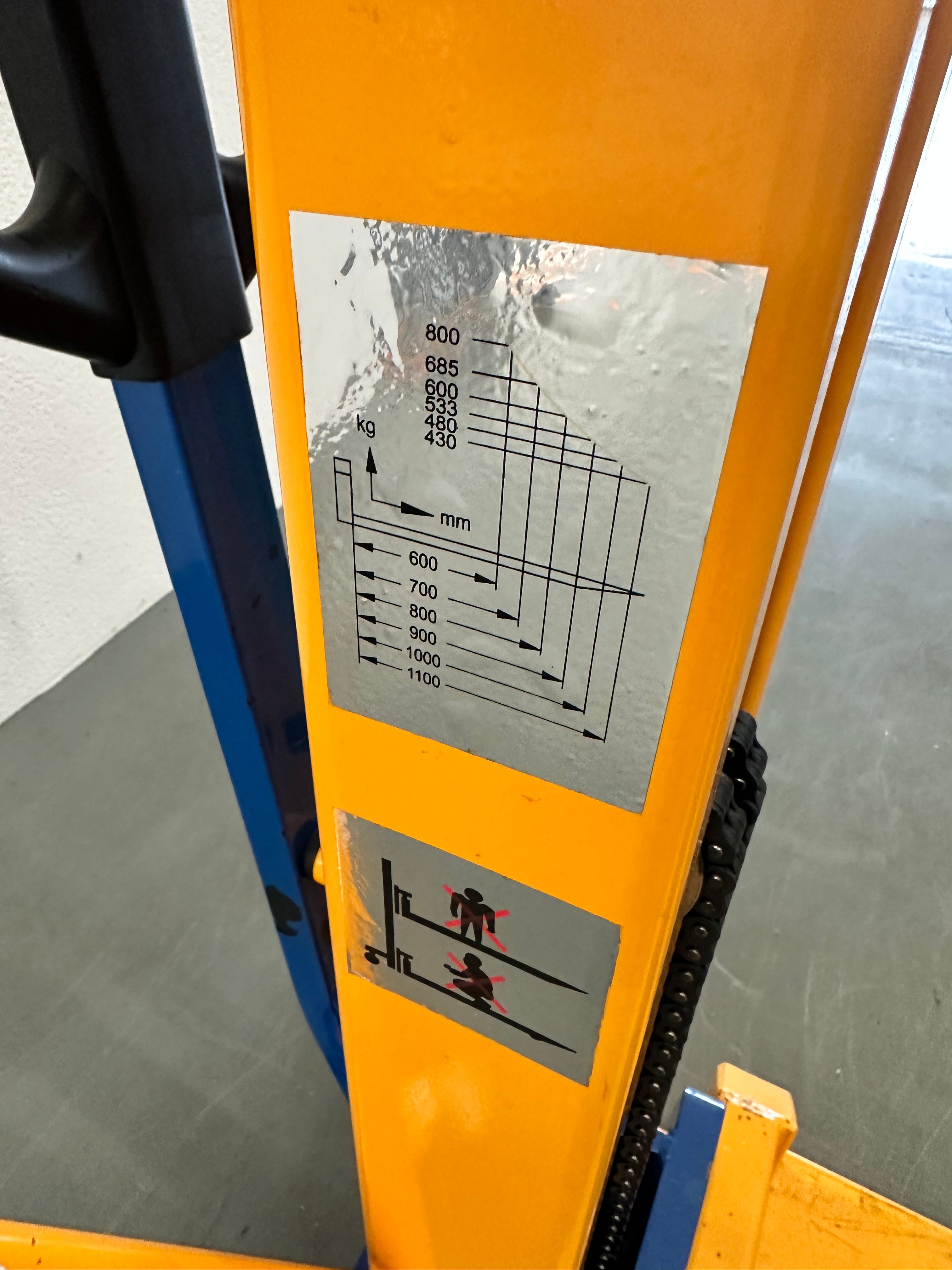 Seco Palettenheber mit Gabelneigung PHK800