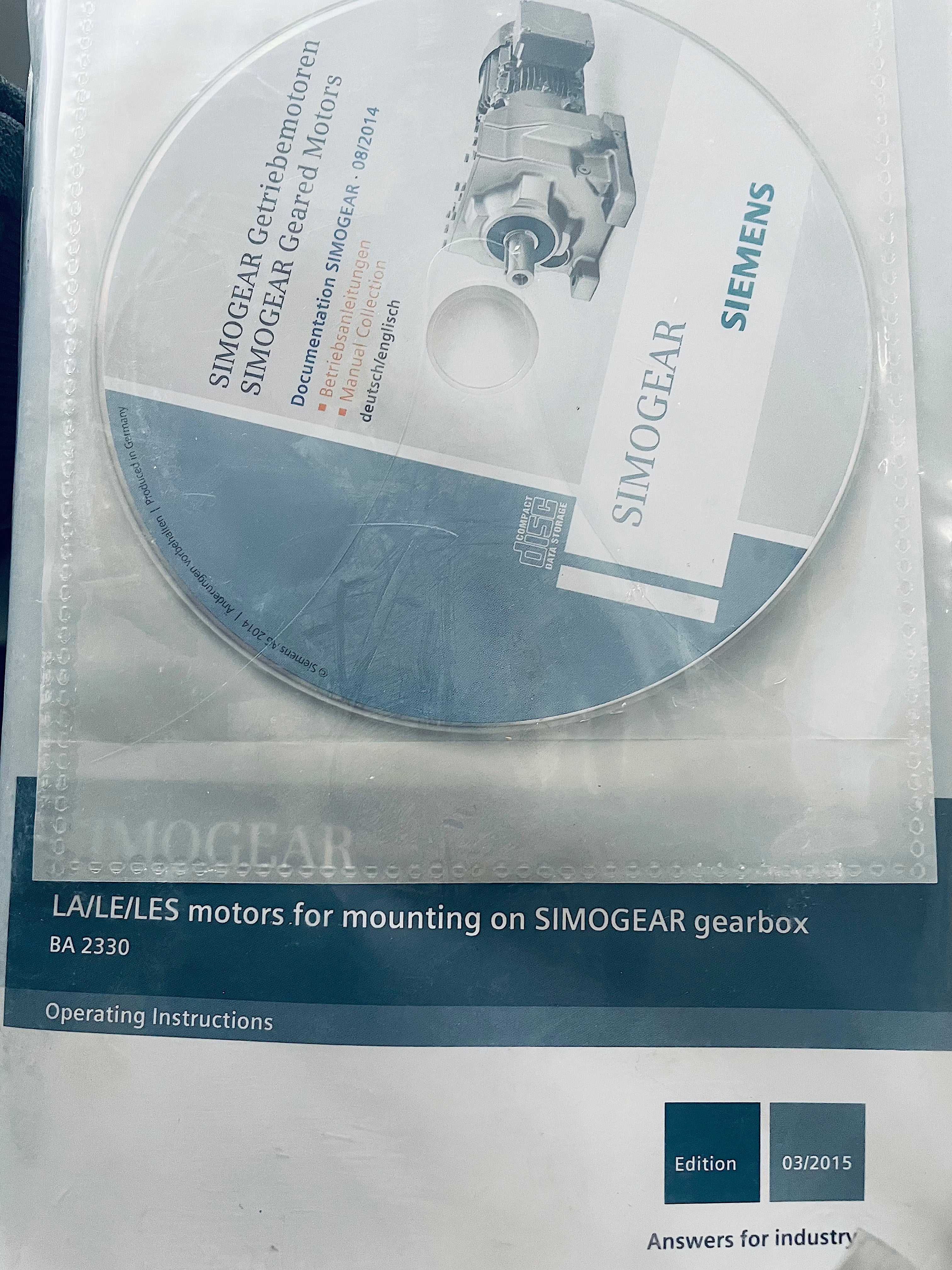 gear englisch deutsch Siemens Gear Motor Z29-LE80MD4E-L4NH