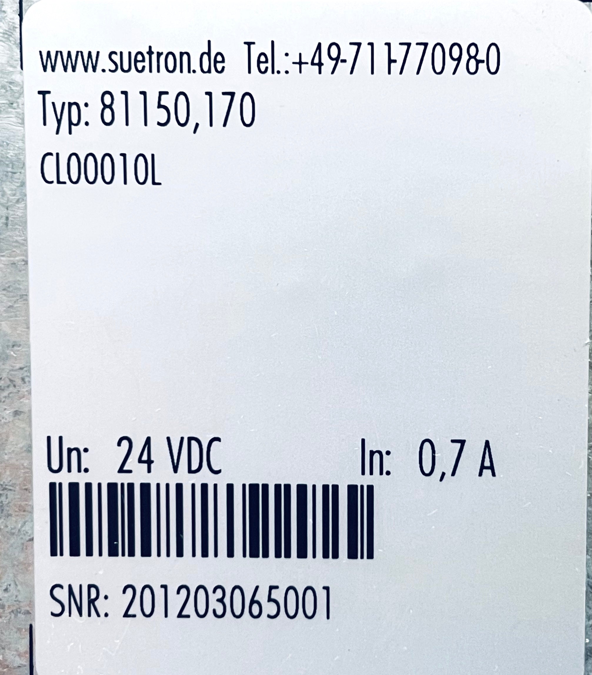 Sütron Touch-panel 81150.170 CL00010L