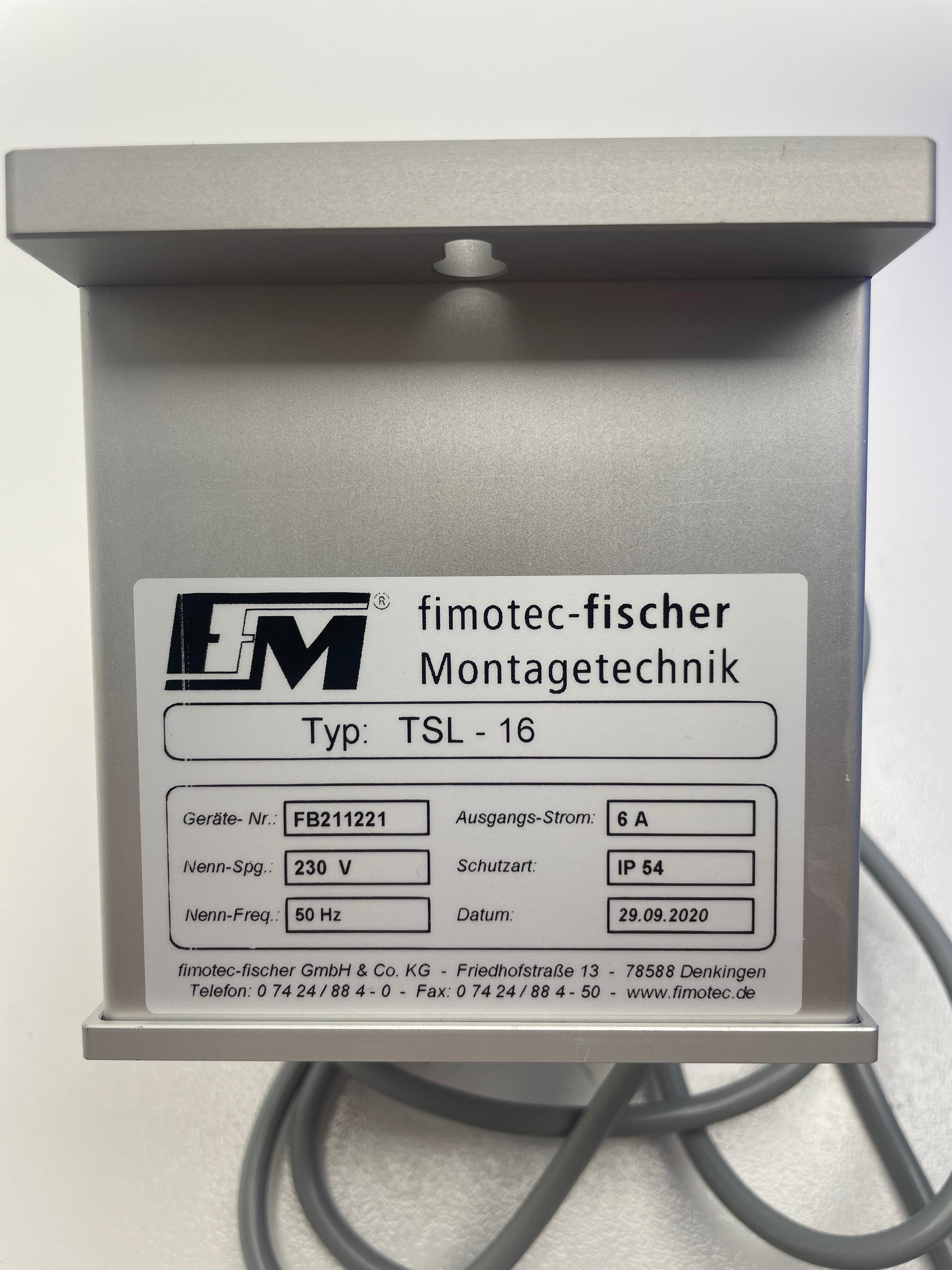 Unità di controllo di fase della tecnologia di assemblaggio Fimotec-fischer TSL-16