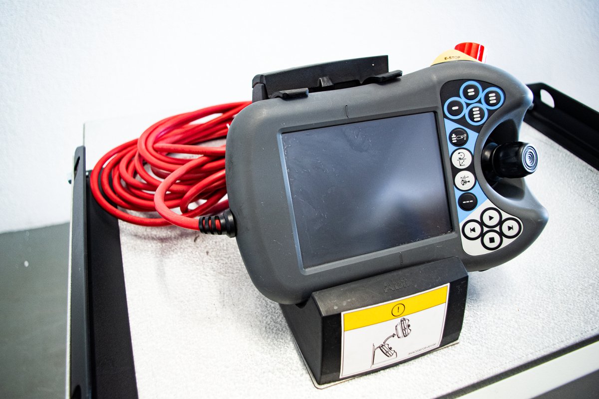 ABB IRB 2600 industrial robot including control cabinet control pane