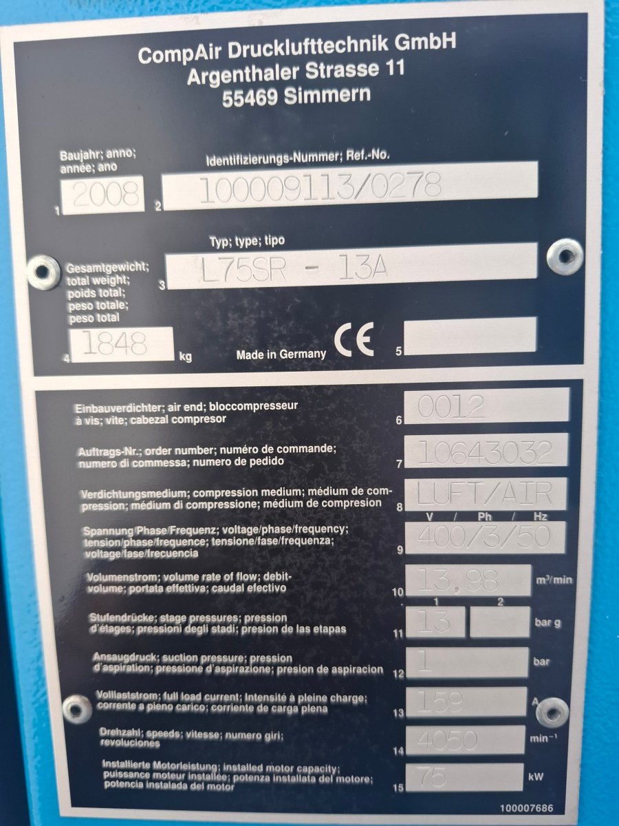 CompAir L75SR - 13A Schraubenkompressor - product_category | KLEMA Maschinenhandel