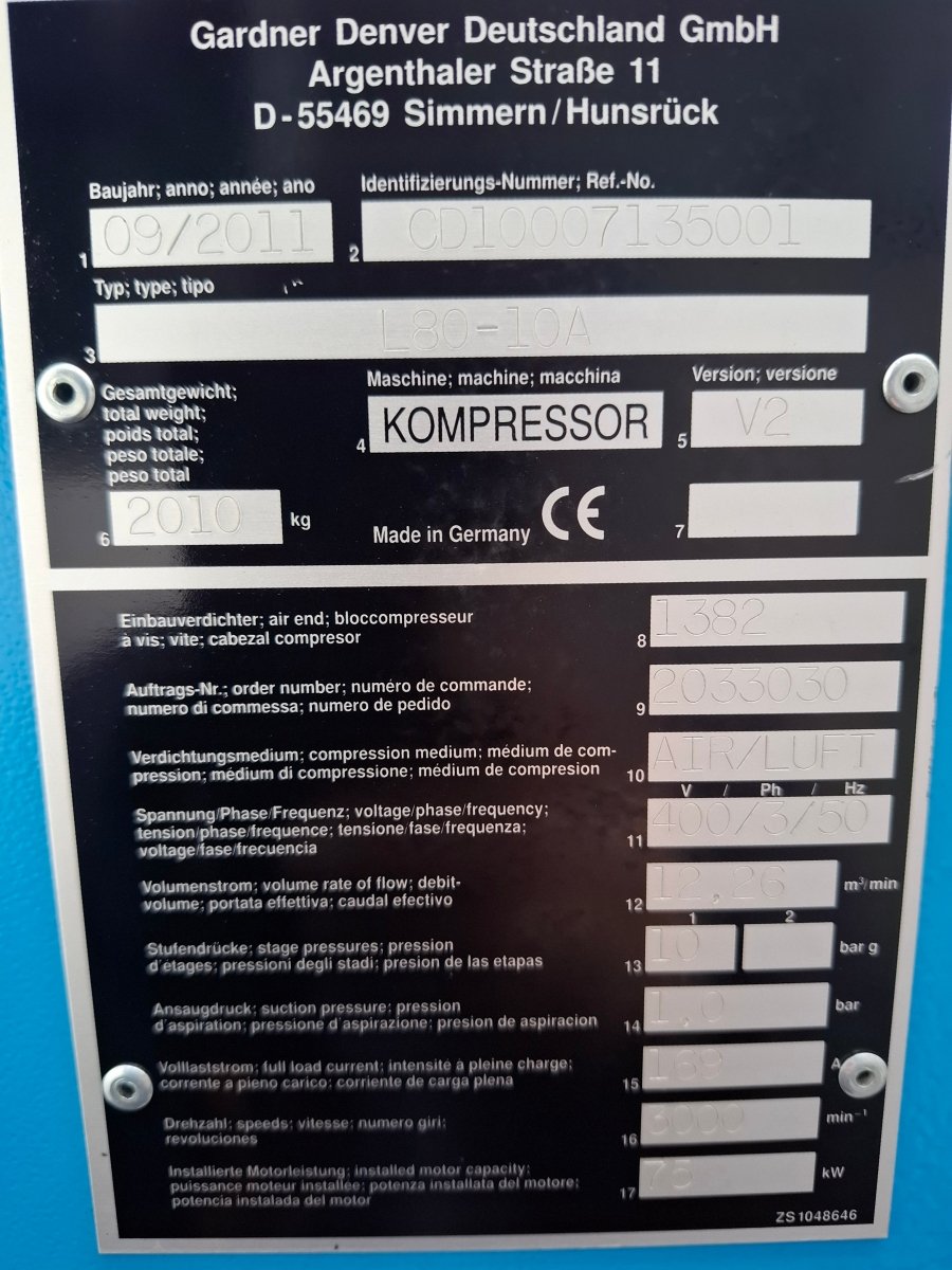 CompAir L80 - 10A Schraubenkompressor mit Wärmerückgewinnung - product_category | KLEMA Maschinenhandel