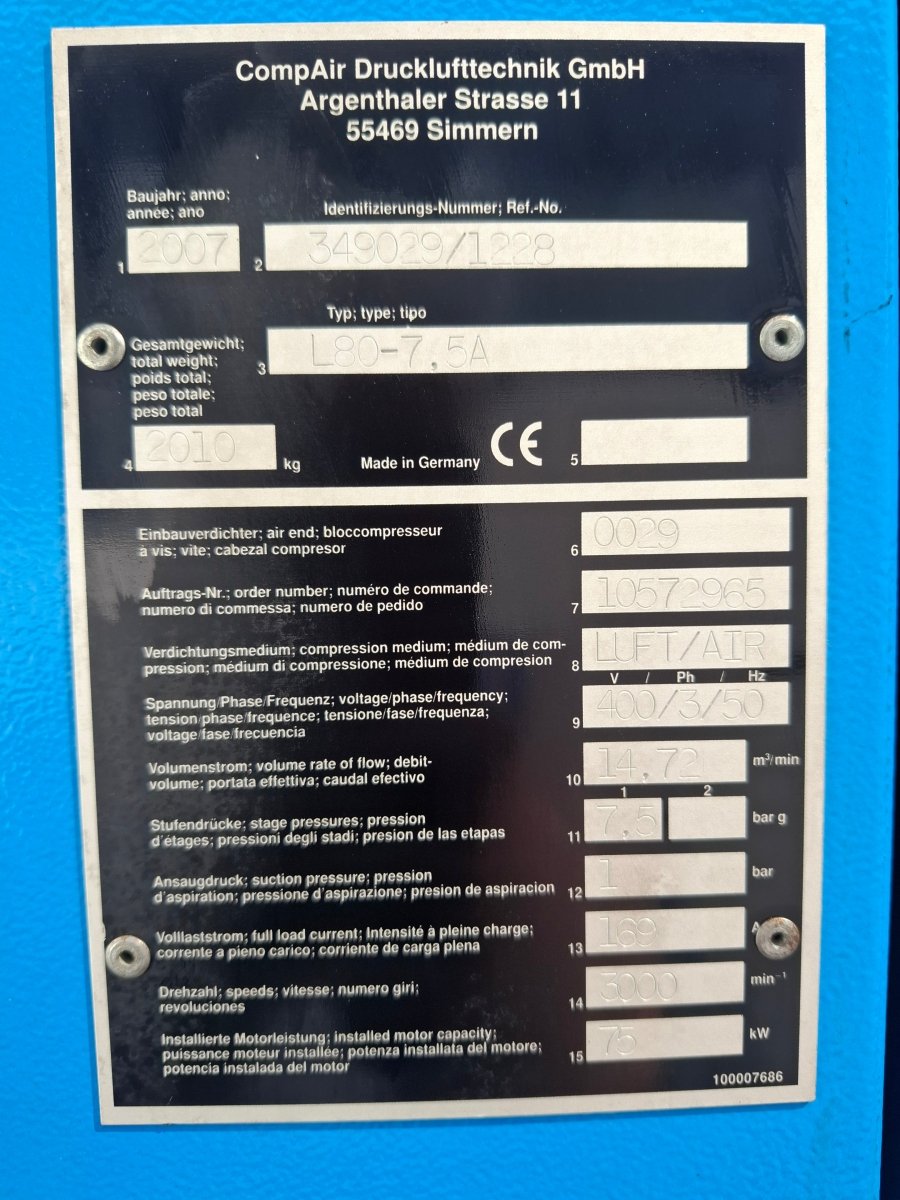 CompAir L80 - 7,5A Schraubenkompressor - product_category | KLEMA Maschinenhandel