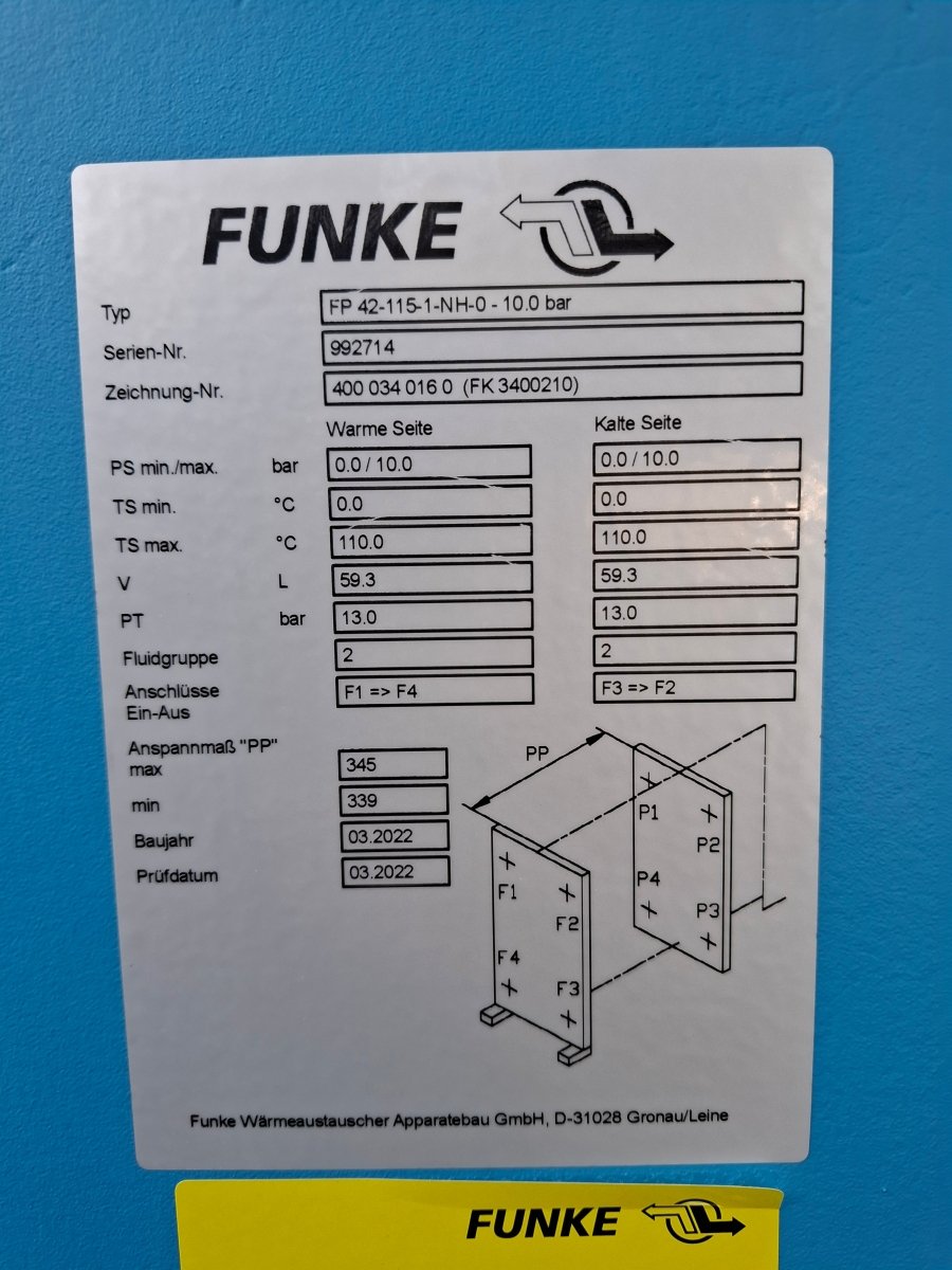 Funke Plattenwärmetauscher FP42 - 115 - 1 - NH - 0 - product_category | KLEMA Maschinenhandel