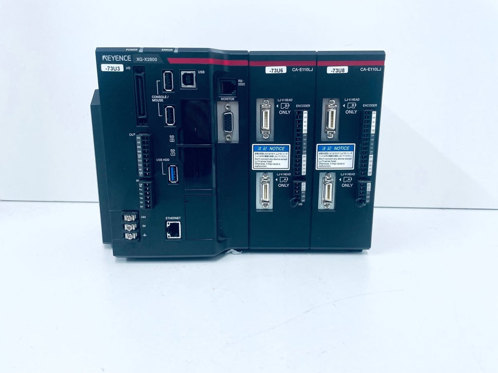Keyence Vision System XG-X2800 with 2x CA-E110LJ