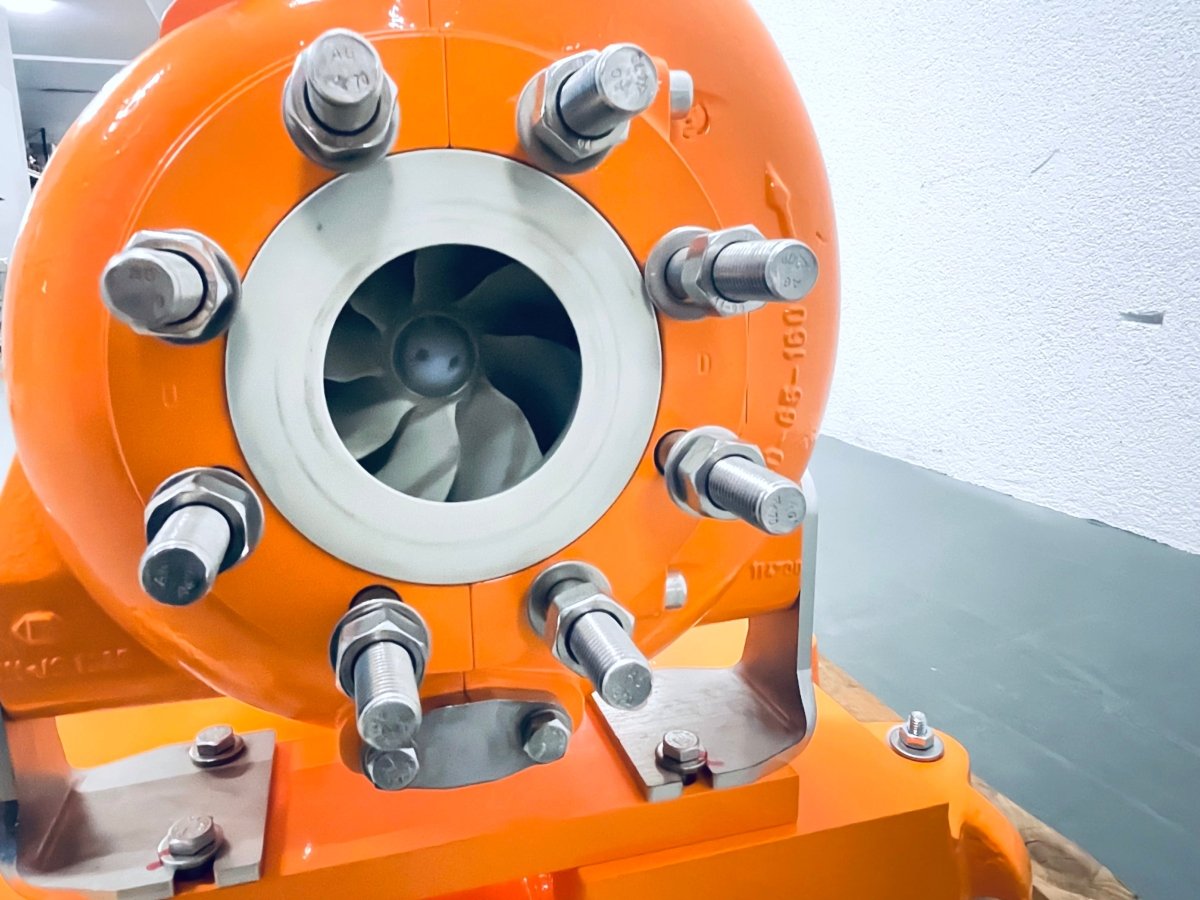 Munsch Chemiepumpe NPC90 - 65 - 160,REA - F mit ABB 45 kW Antriebsmotor - #product_category# | KLEMA Maschinenhandel