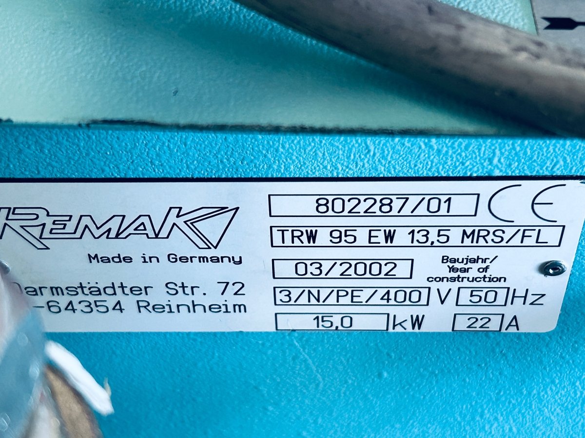 Remak Tempariergerät TRW 95 EW 13,5 MRS/FL - product_category | KLEMA Maschinenhandel