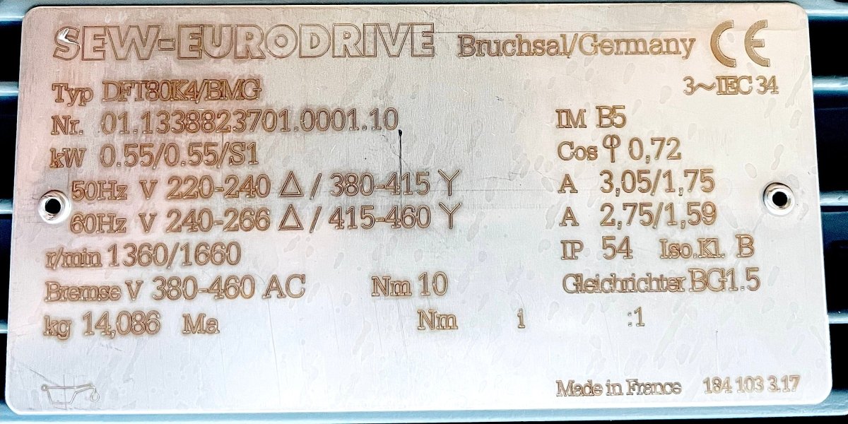 SEW - EURODRIVE Elektromotorische Lineareinheit DFT80K4/BMG - #product_category# | KLEMA Maschinenhandel