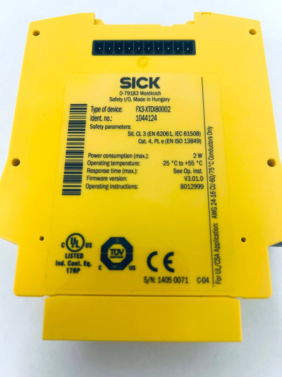 Sick Sicherheitsrelais FX3 - XTDI80002 - product_category | KLEMA Maschinenhandel