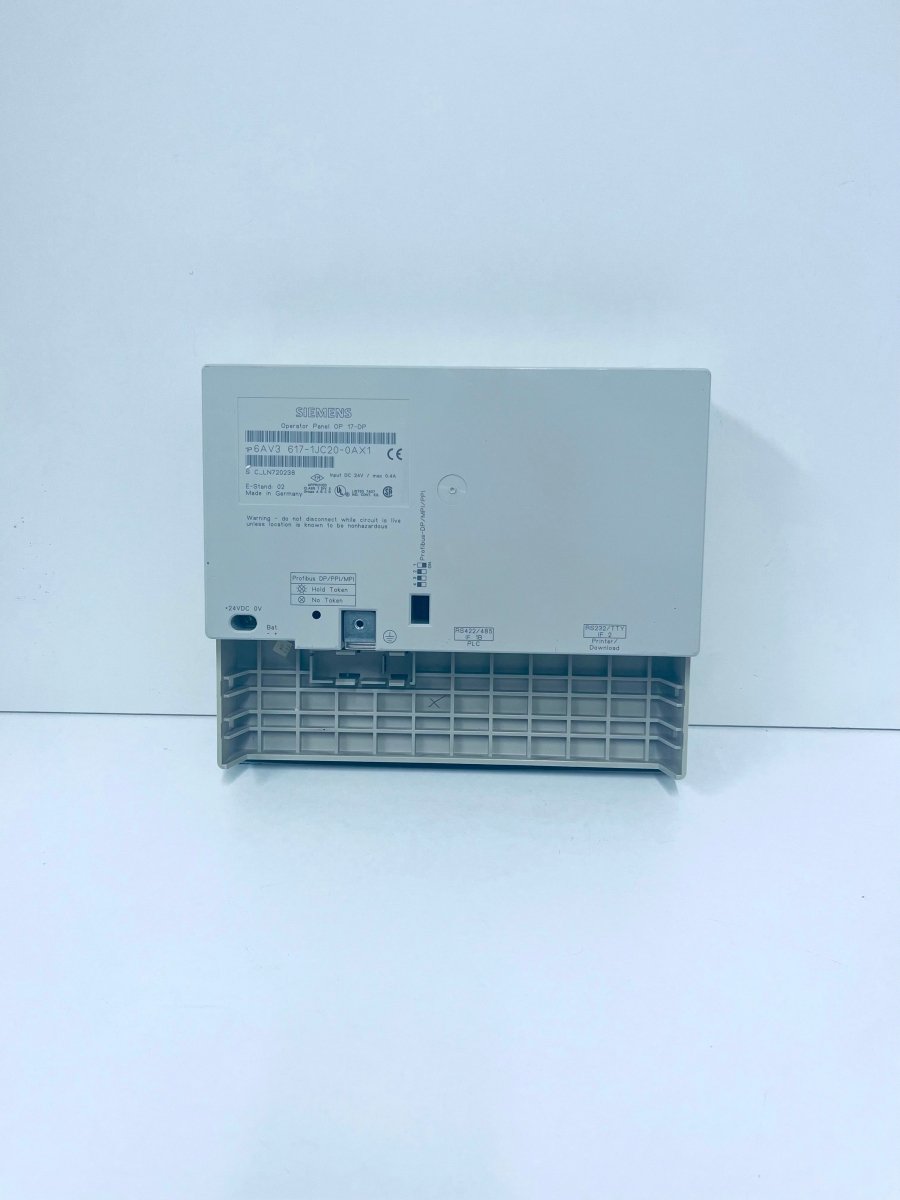 Siemens 6AV3617 - 1JC20 - 0AX1 SIMATIC OP 17 - DP C - LN720238 - product_category | KLEMA Maschinenhandel