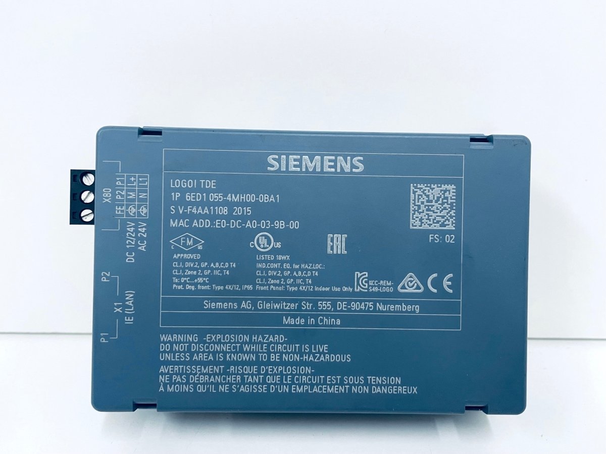 Siemens LOGO!TDE 1P 6ED1055 - 4MH00 - 0BA1 - #product_category# | KLEMA Maschinenhandel