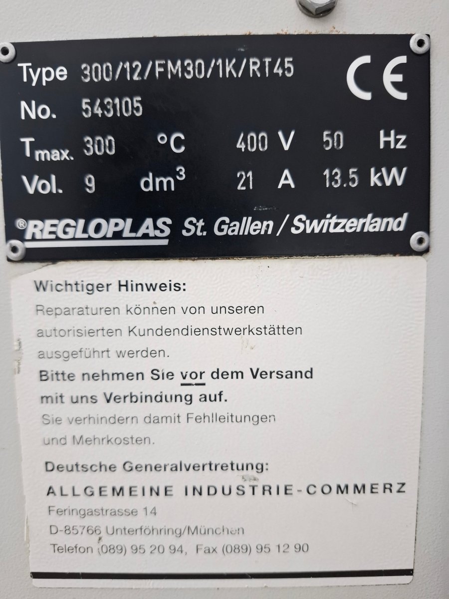 Temperiergerät Regloplas 300/12/FM30/1K/RT45 - product_category | KLEMA Maschinenhandel