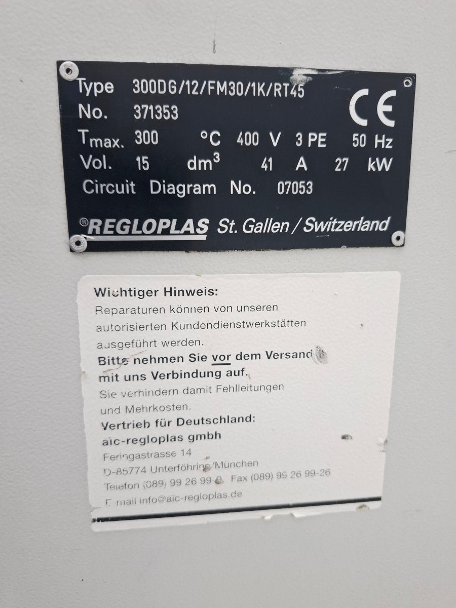 Temperiergerät Regloplas 300DG/12/FM30/1K/RT45 - product_category | KLEMA Maschinenhandel