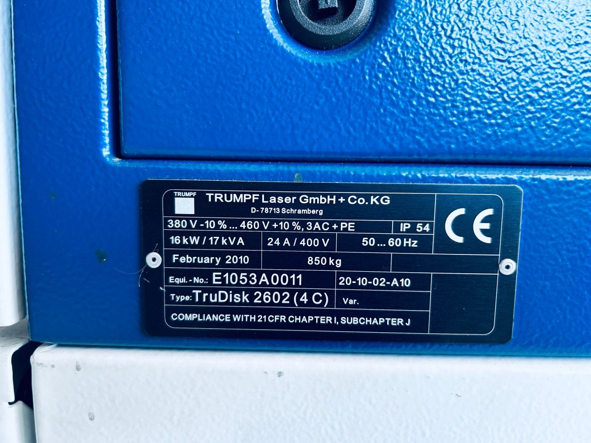 TRUMPF Scheibenlaser TruDisk 2602 - product_category | KLEMA Maschinenhandel