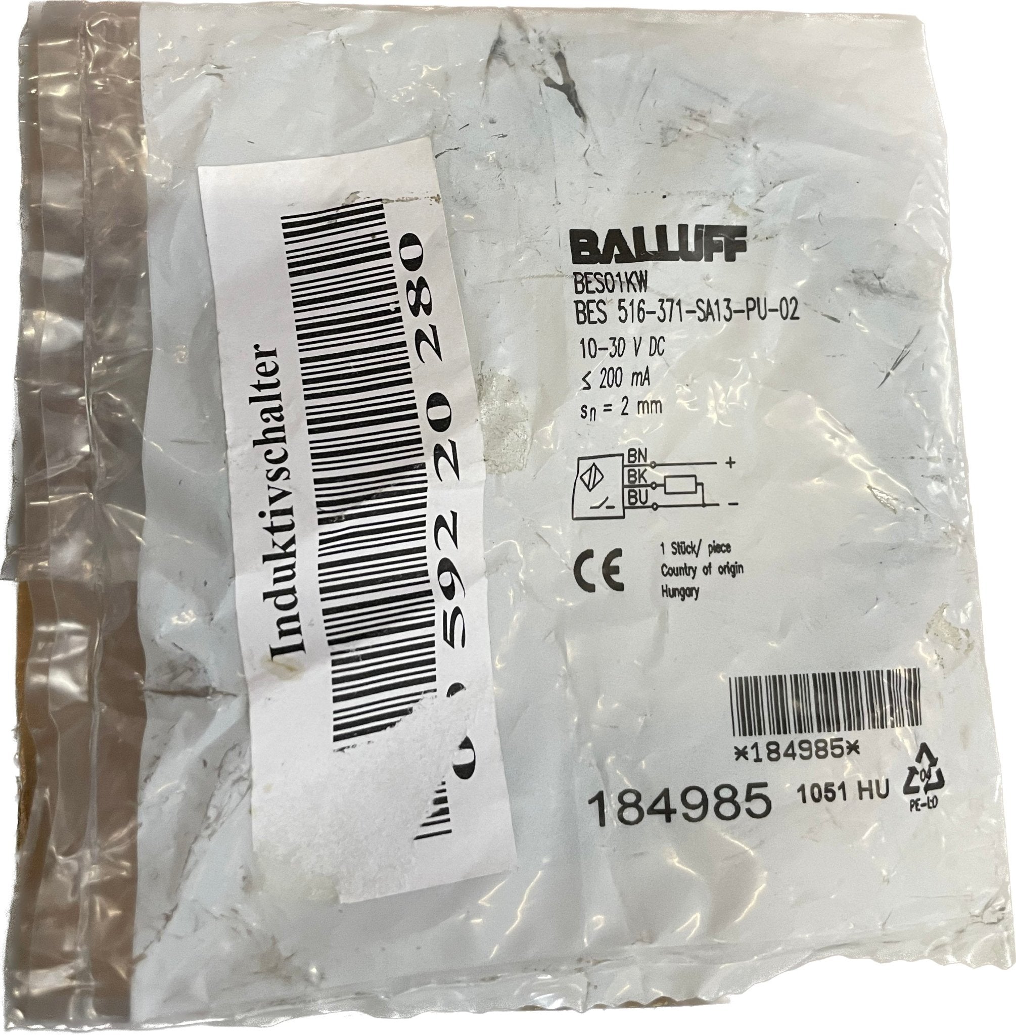 BALLUFF Induktive Standardsensoren mit Vorzugstypen BES 516-371-SA13-PU-02 - #product_category# | Klenk Maschinenhandel
