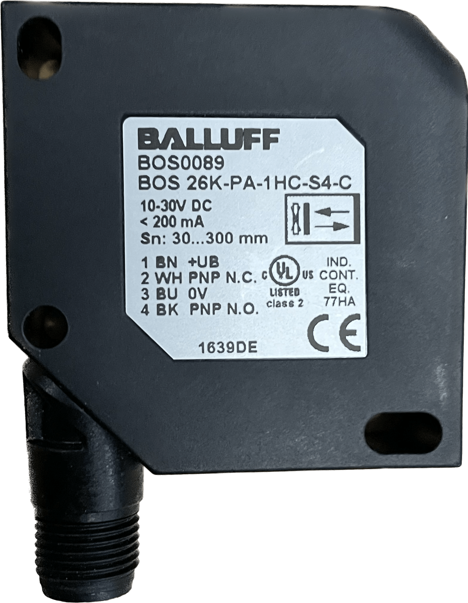 BALLUFF Lichttaster mit Hintergrundausblendung BOS 26K-PA-1HC-S4-C - #product_category# | Klenk Maschinenhandel