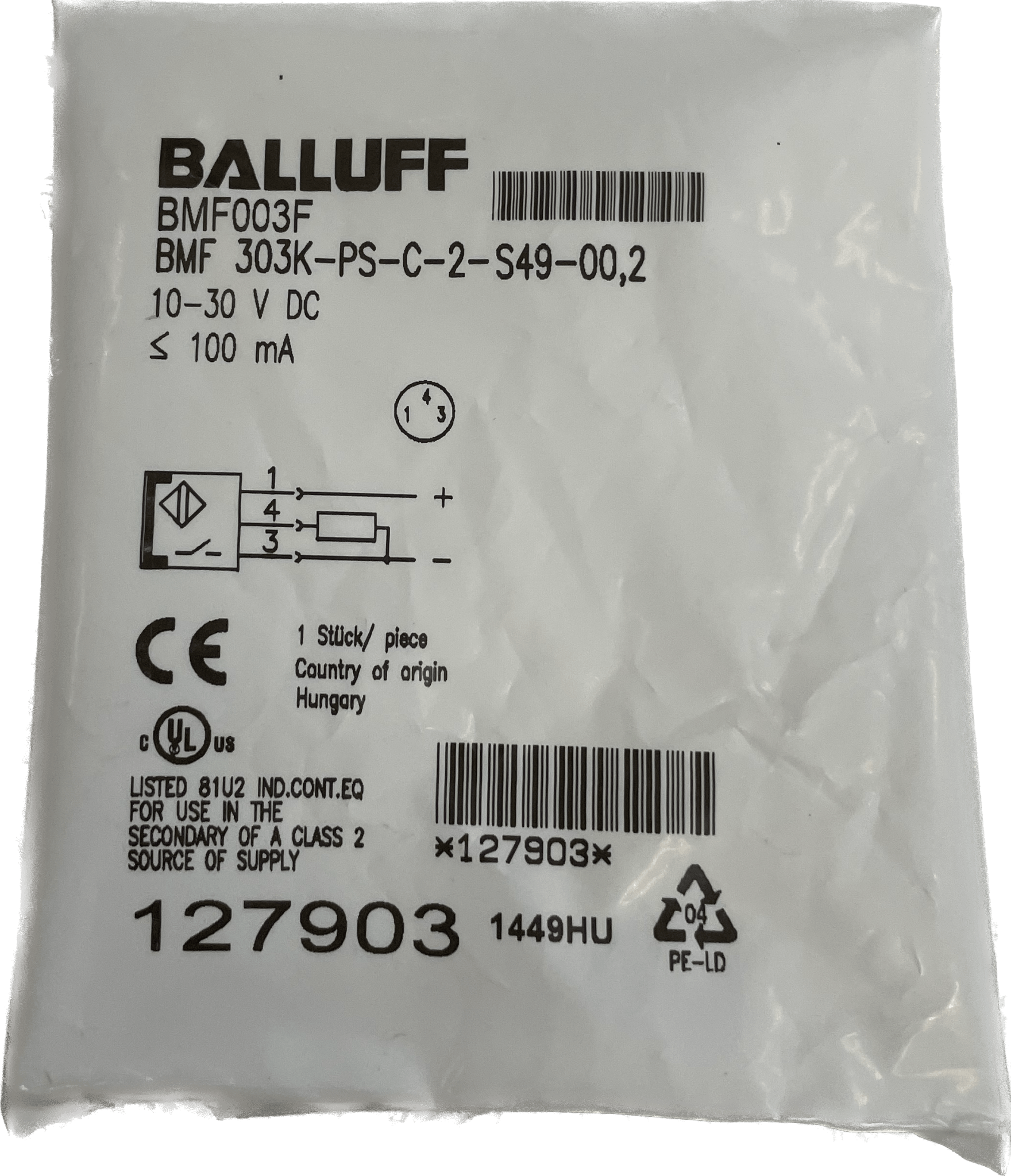 BALLUFF Magnetfeld-Sensoren für mehrere Nutformen BMF 303K-PS-C-2-S49-00,2 - #product_category# | Klenk Maschinenhandel