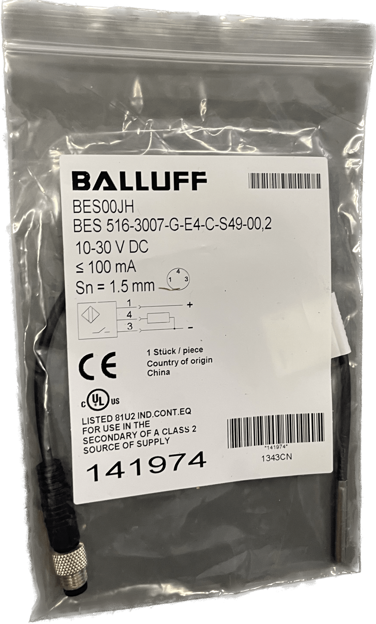 BALLUFFInduktive Standardsensoren mit Vorzugstypen BES 516-3007-G-E4-C-S49-00,2 - #product_category# | Klenk Maschinenhandel
