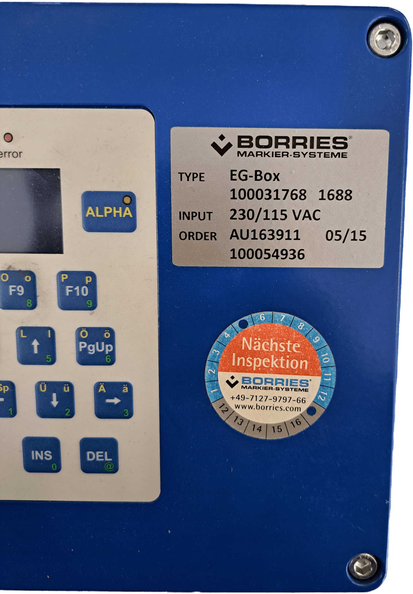 Borries Markier-Systeme EG-Box 100031768/1688 - #product_category# | Klenk Maschinenhandel