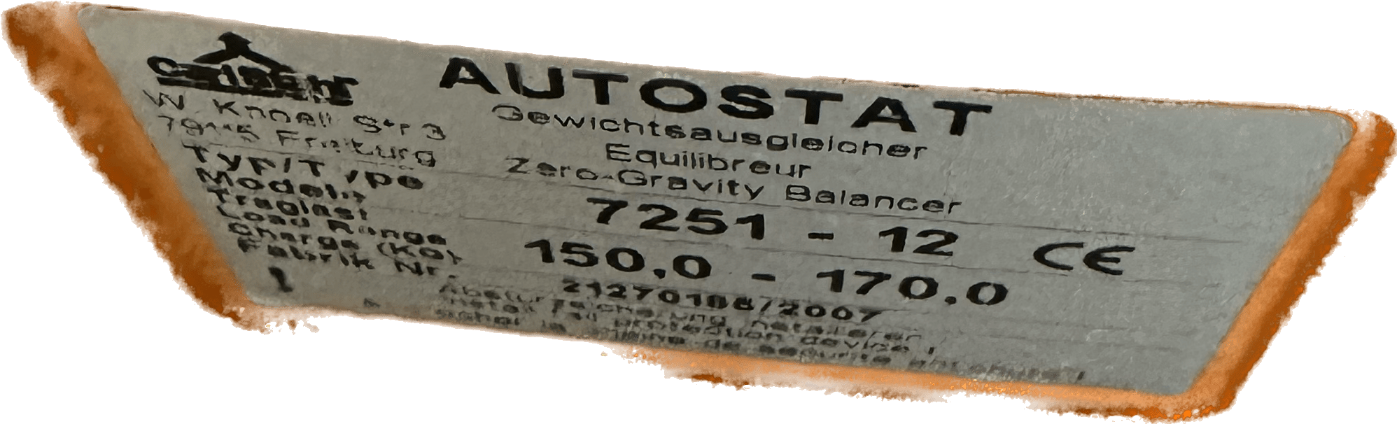 Carl Stahl / Autostat Gewichtsausgleicher / Balancer - #product_category# | Klenk Maschinenhandel