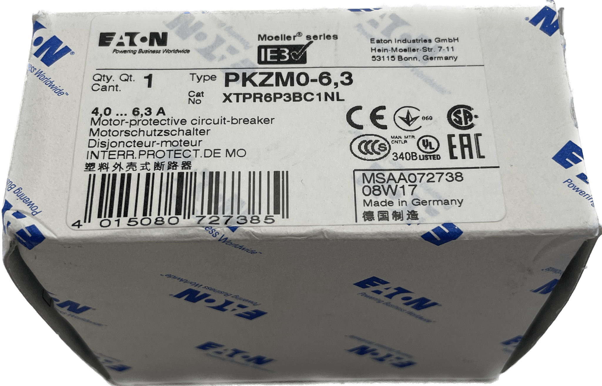 EATON Motorschutzschalter mit Drehschalter PKZM0-6,3 - #product_category# | Klenk Maschinenhandel