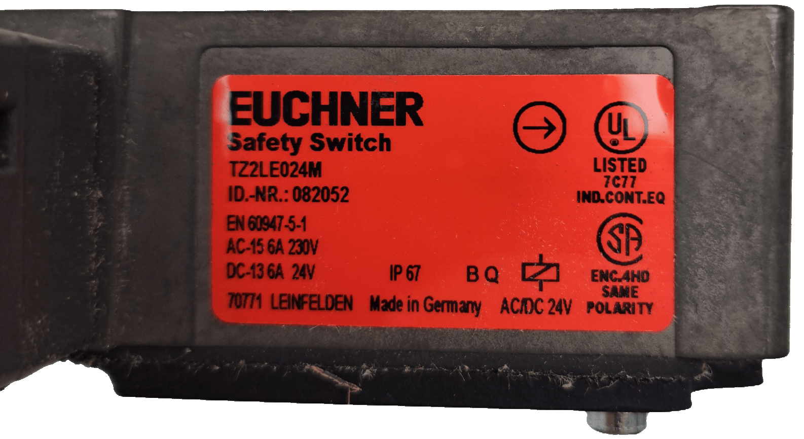 Euchner Elektromechanische Sicherheitsschalter mit Zuhaltung TZ2LE024M - #product_category# | Klenk Maschinenhandel