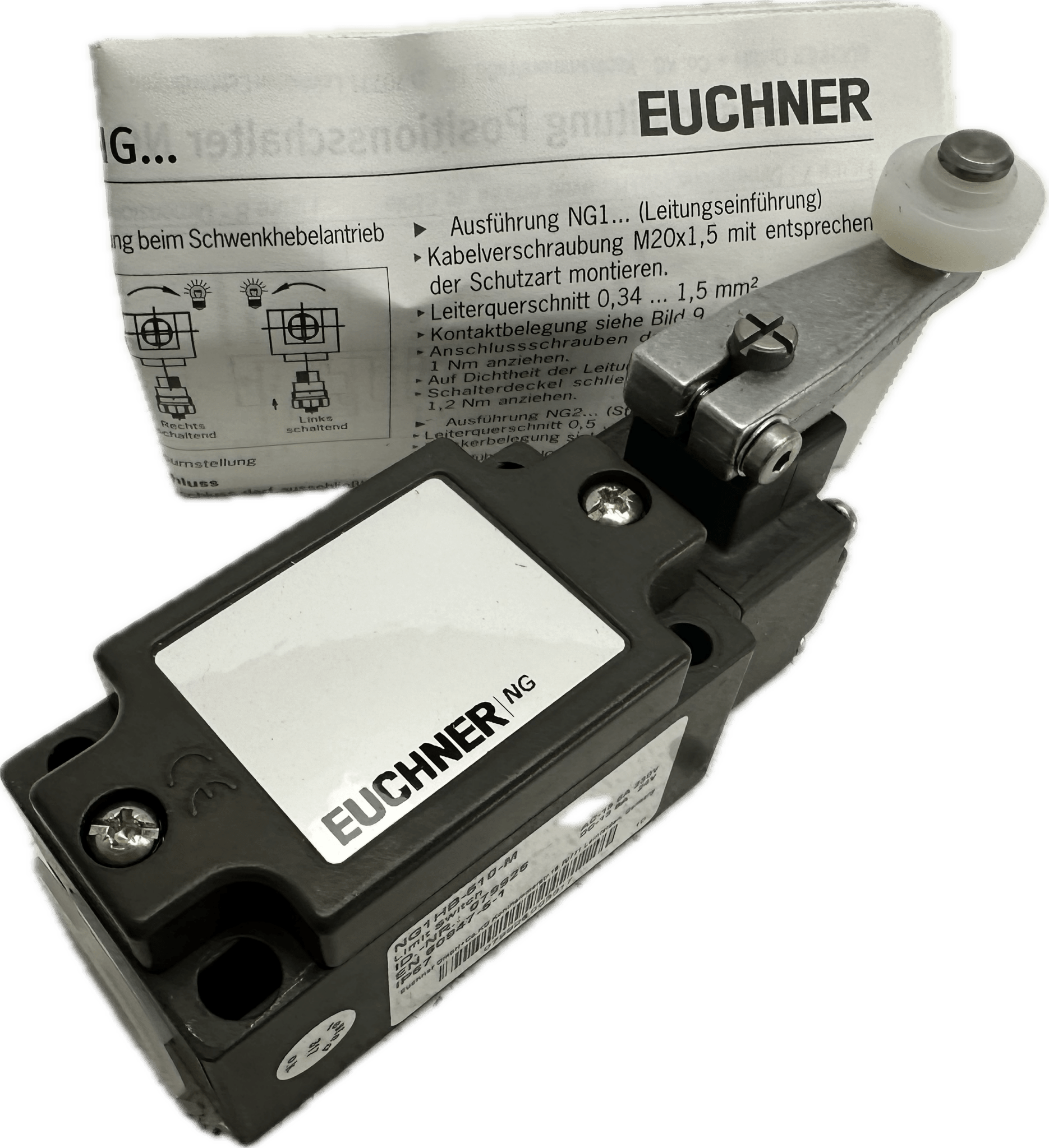 Euchner Positionsschalter NG.HB, Kunststoffrolle NG1HB-510-M - #product_category# | Klenk Maschinenhandel