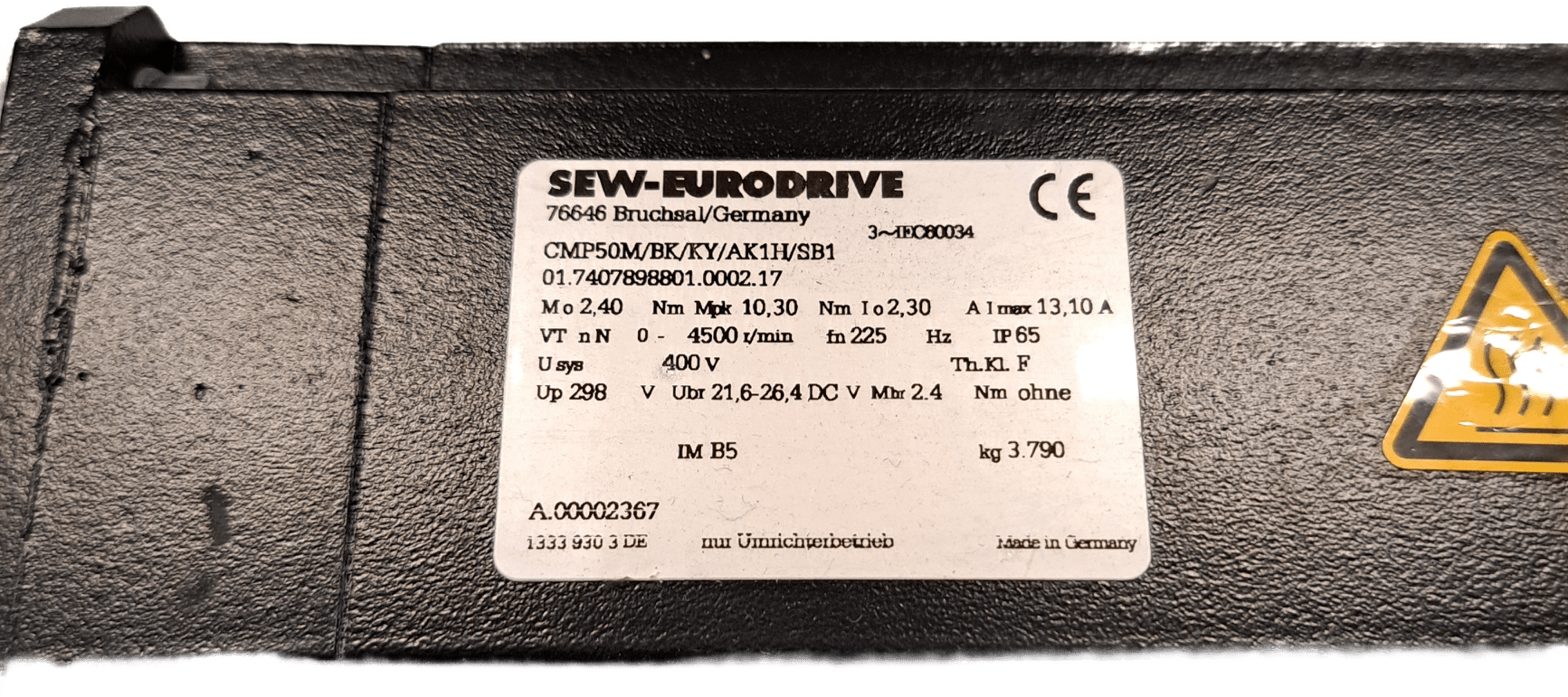 Festo EGC-HD-160-800-BS-20P-0H-GK Spindelachse mit SEW- Eurodrive Servomotor CMP50M/ BK/KY/AK1H/SB1 - #product_category# | Klenk Maschinenhandel