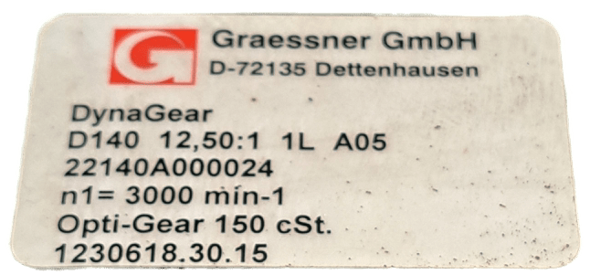 Graessner GmbH DynaGear D140 12,5:1 1L A05 - #product_category# | Klenk Maschinenhandel