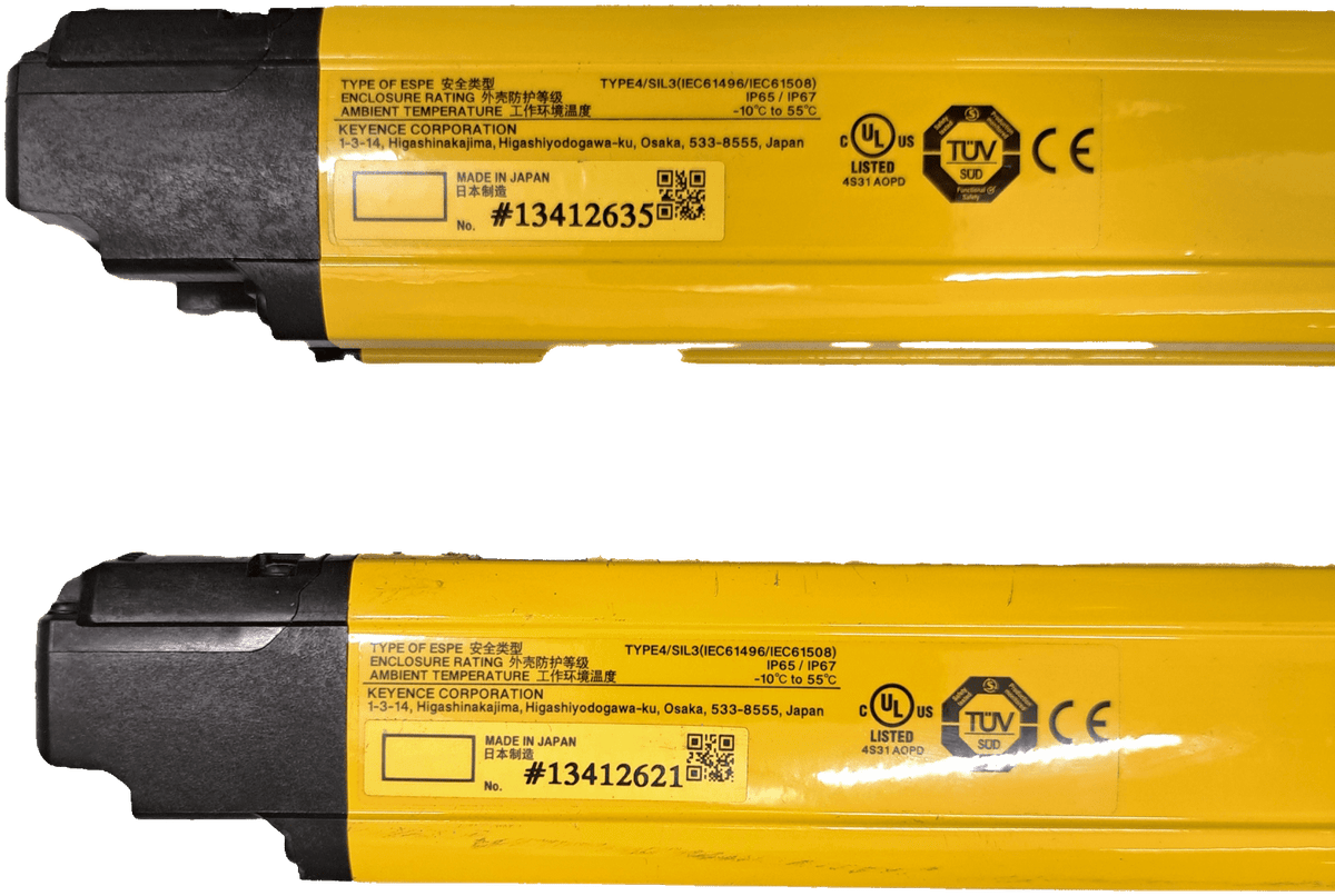 Keyence safety light curtain set GL-R48H - KLEMA Maschinenhandel