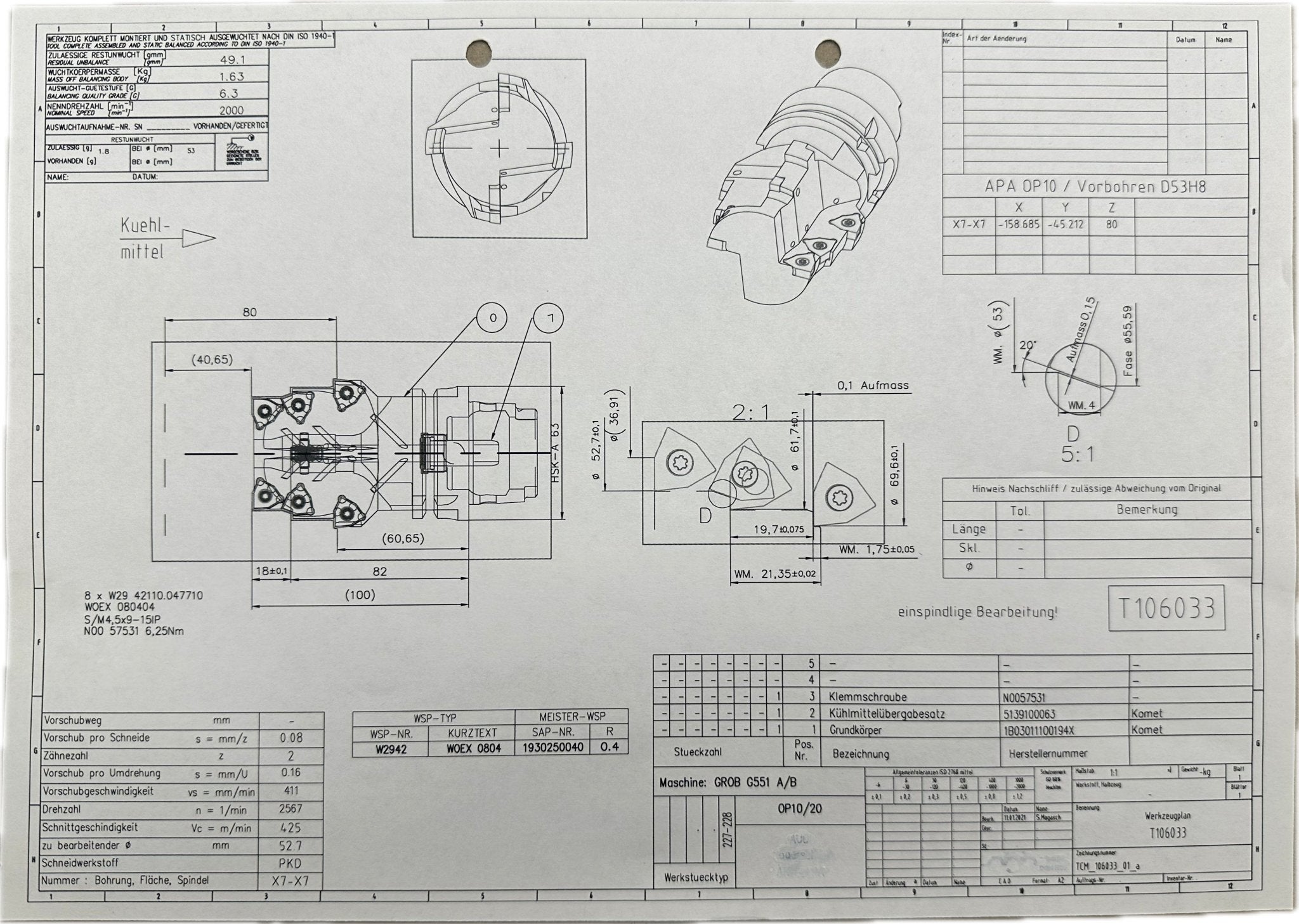 Komet Bohrstange mit HSK63 - #product_category# | Klenk Maschinenhandel