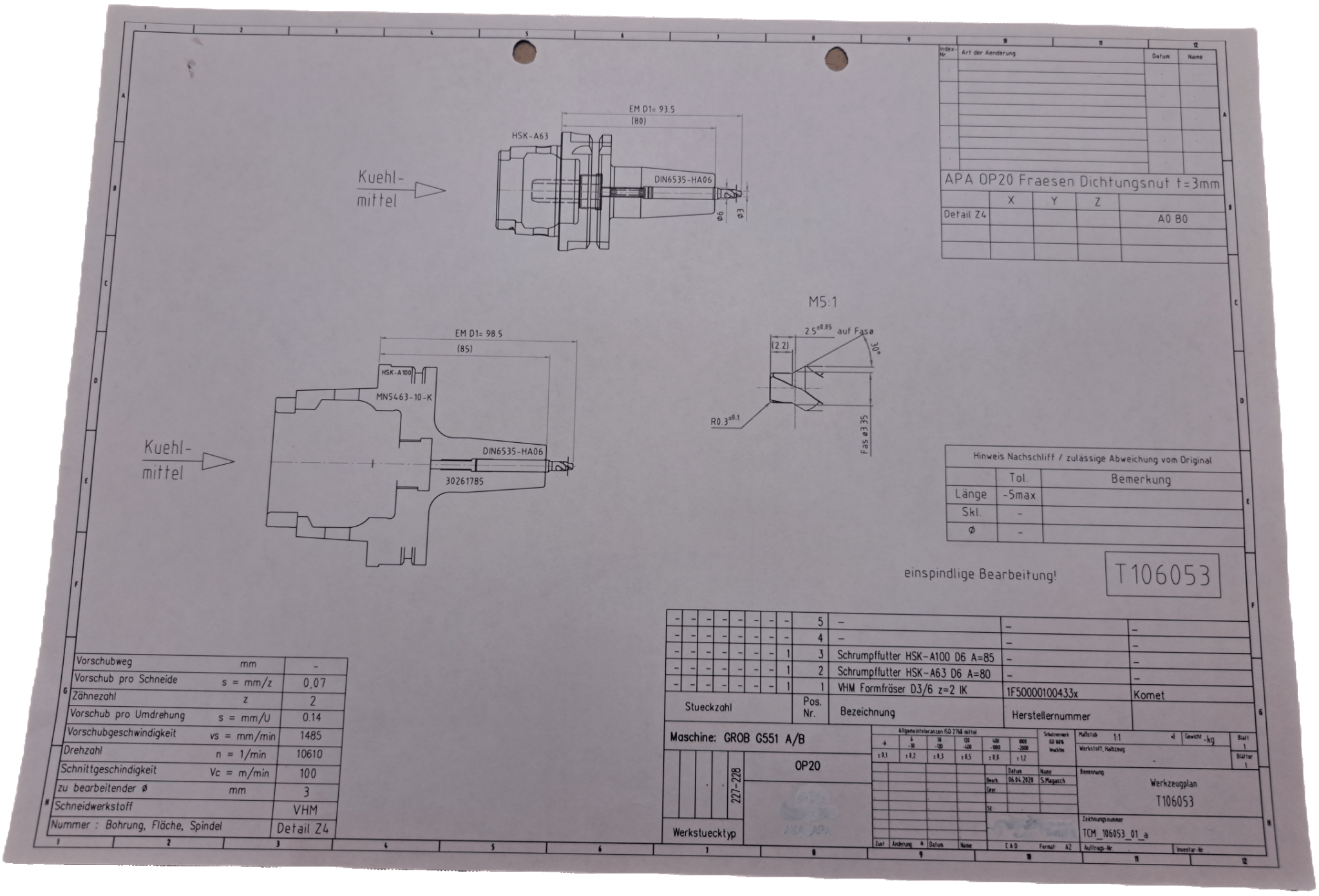 Komet VHM Formfräser D3/6 z=2 IK - #product_category# | Klenk Maschinenhandel