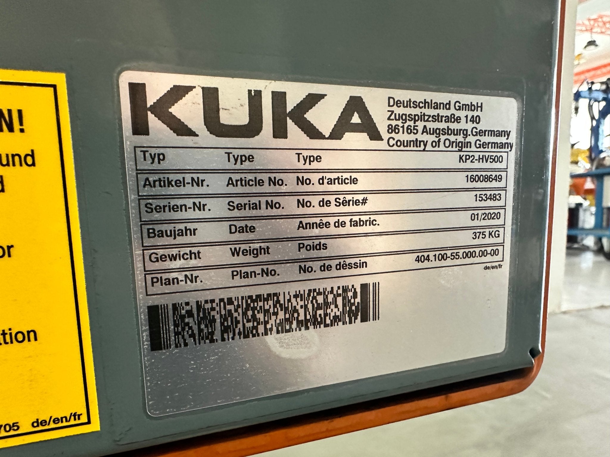 KUKA Zwei-Achs-Positionierer KP2-HV - #product_category# | Klenk Maschinenhandel