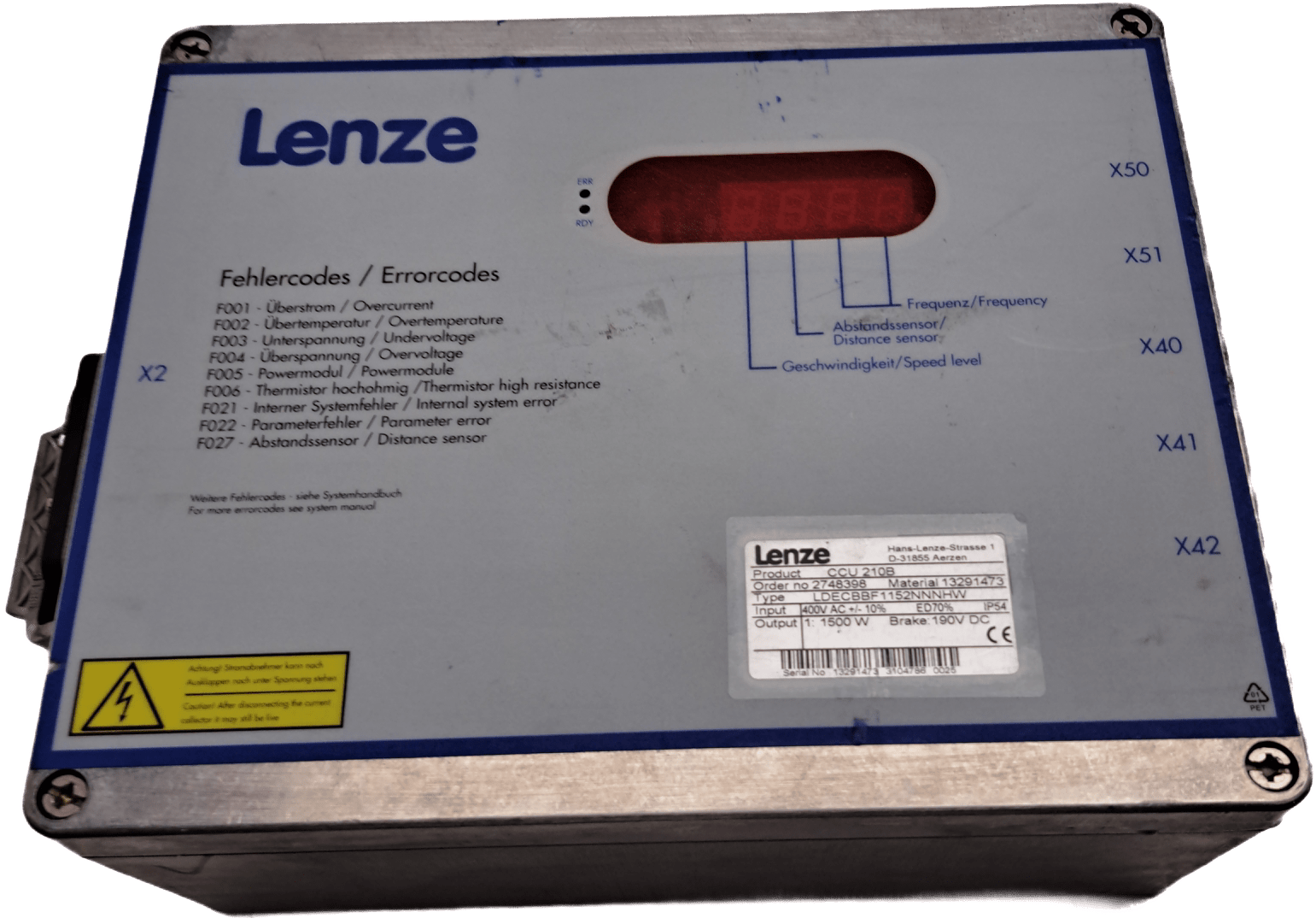 Lenze LDECBBF1 152NNNHW CCU210B - #product_category# | Klenk Maschinenhandel