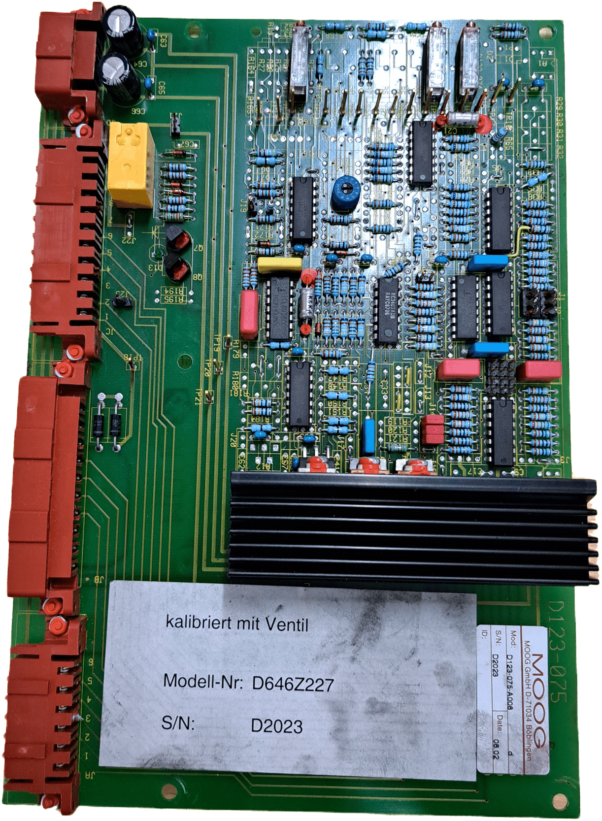 MOOG D123-075-A008 - #product_category# | Klenk Maschinenhandel