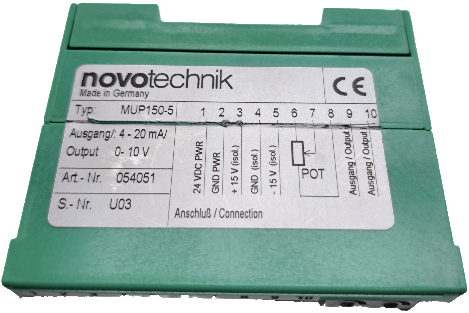 Novotechnik SIGNALUMFORMER 054051 / MUP150-5 - #product_category# | Klenk Maschinenhandel