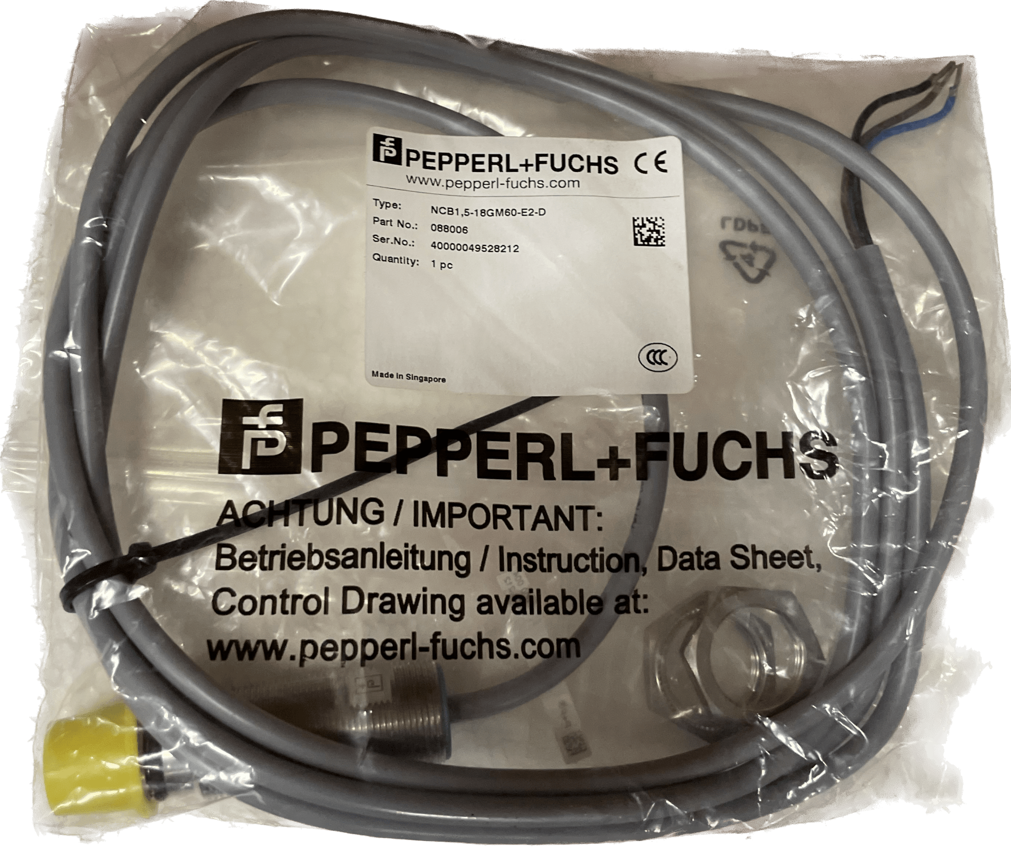 Pepperl+Fuchs 088006 NCB1,5-18GM60-E2-D - #product_category# | Klenk Maschinenhandel