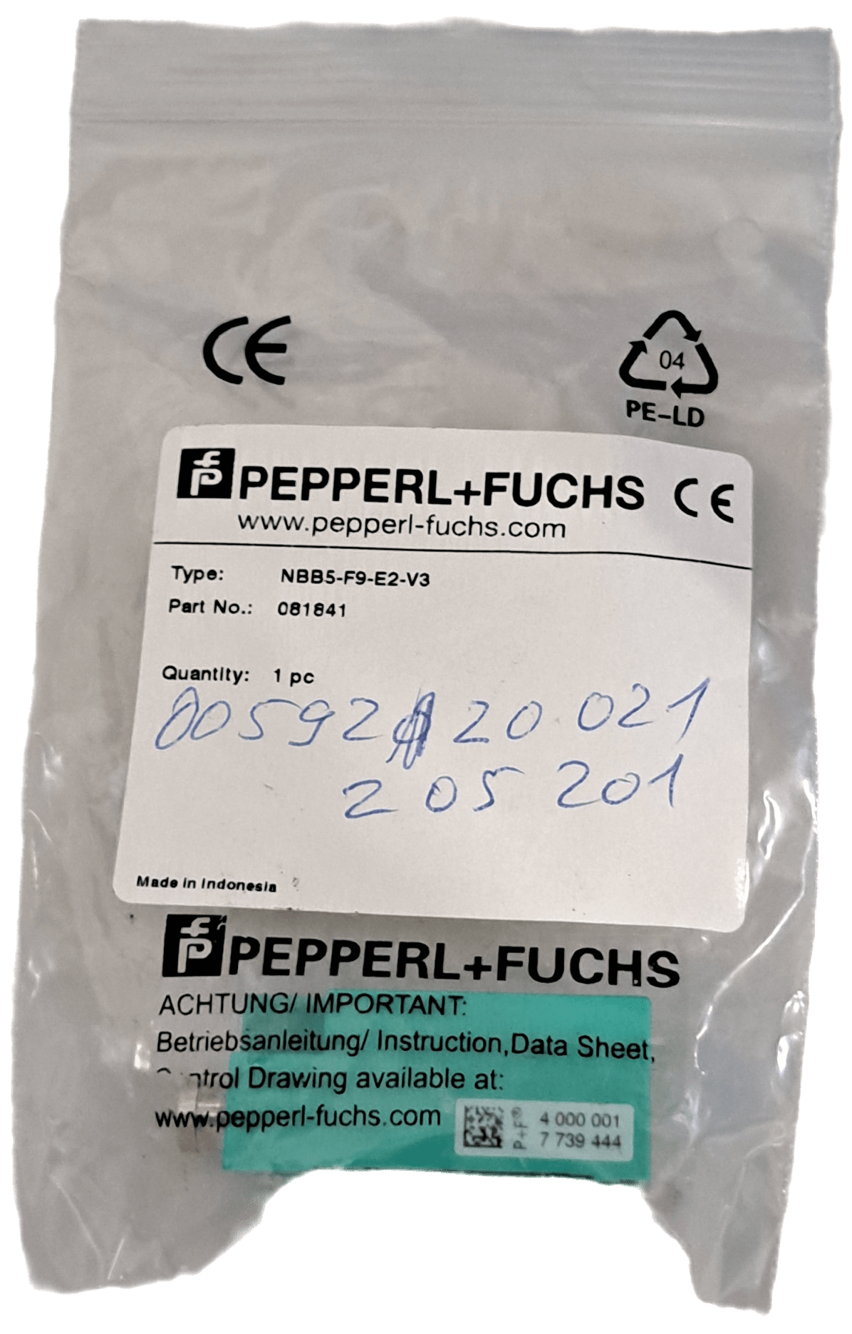 Pepperl+Fuchs Induktiver Sensor 081841 - #product_category# | Klenk Maschinenhandel