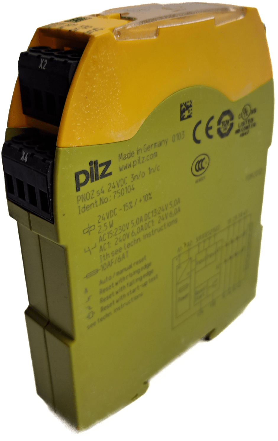 Pilz PNOZ s4 24VDC 3 n/o 1 n/c 750104 - #product_category# | Klenk Maschinenhandel