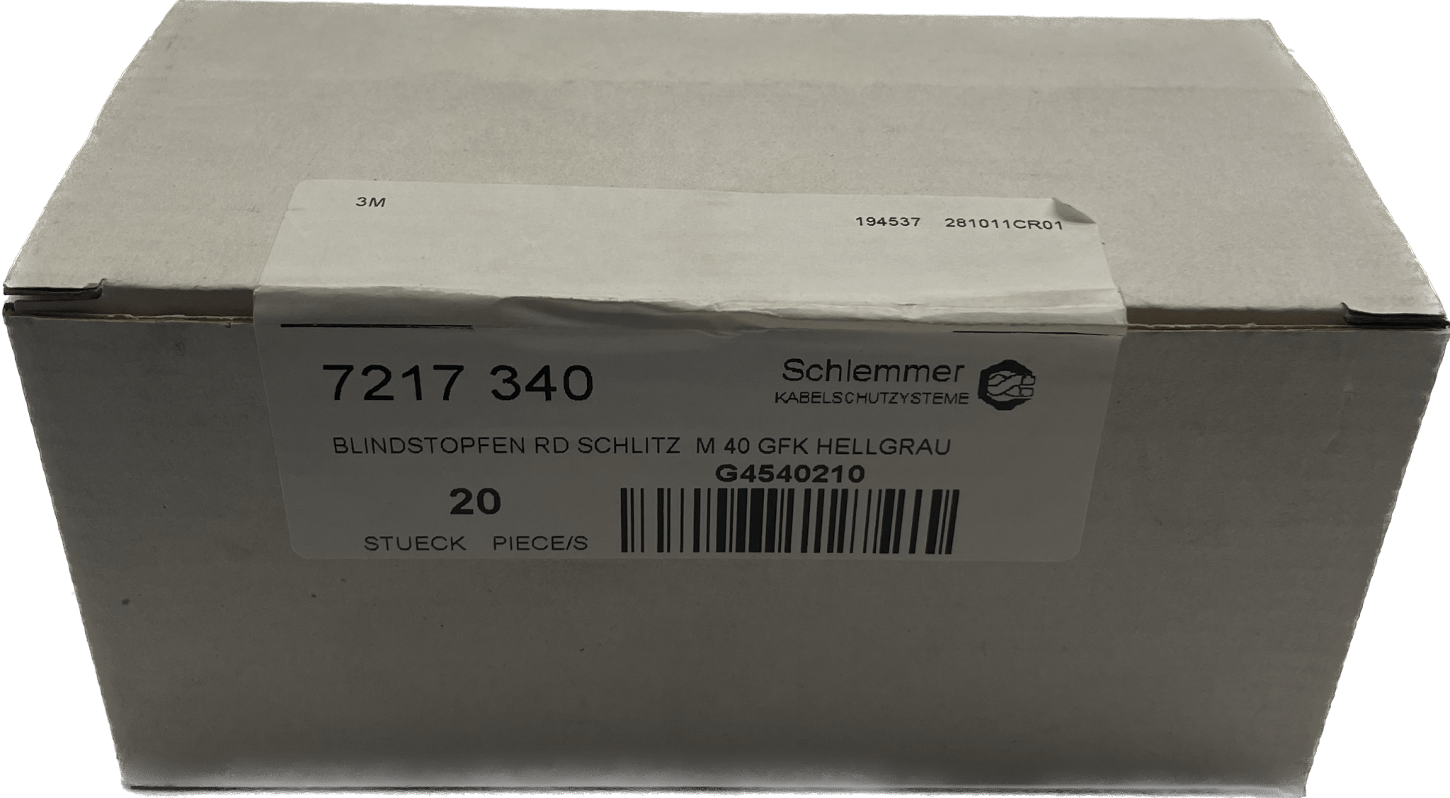Schlemmer 7217340 Blindstopfen RD Schlitz M40 - #product_category# | Klenk Maschinenhandel