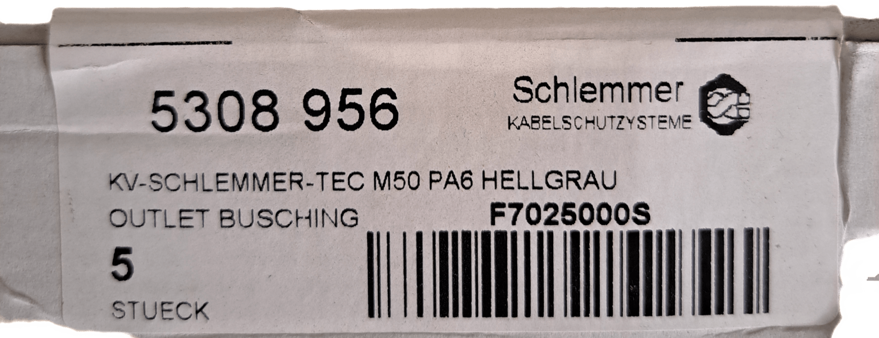 Schlemmer SIB F7025000 Kabelverschraubung SIB-TEC Metric M50x1,5 - #product_category# | Klenk Maschinenhandel
