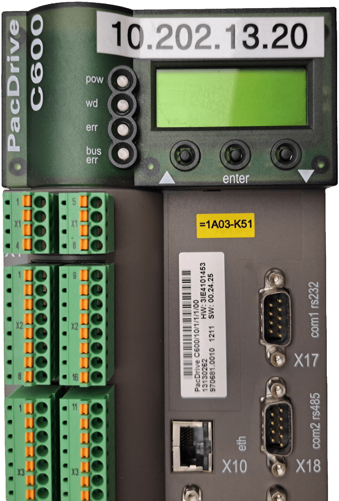 Schneider Elektric Drives - C600 PAC DRIVE SERVO CONTROLLER PacDrive C600/10/1/1/1/00 - #product_category# | Klenk Maschinenhandel