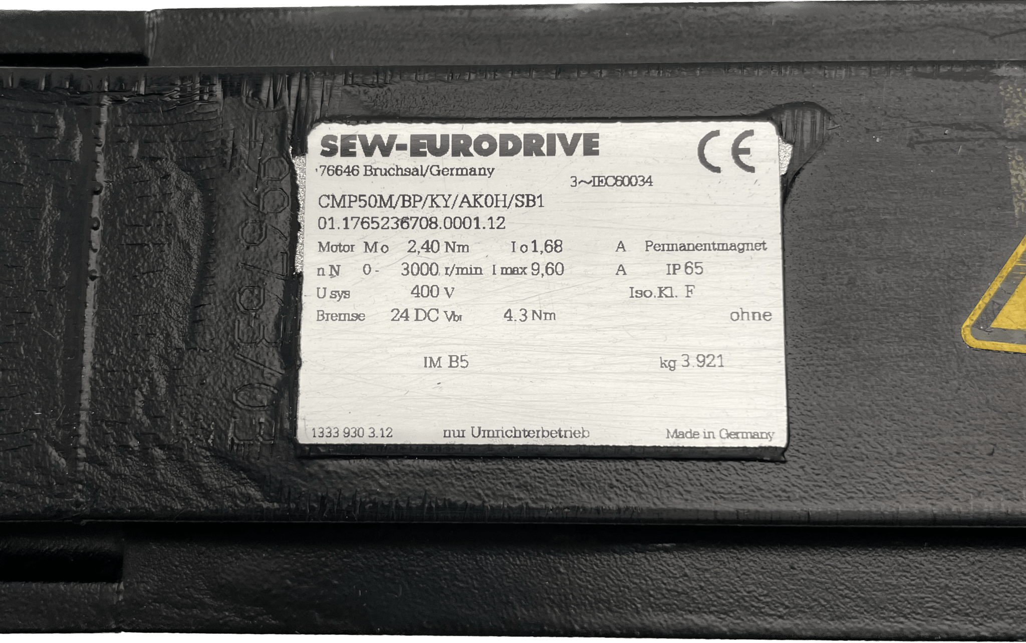 SEW-Eurodrive Servomotor CMP50M/BP/KY/AK0H/SB1 - #product_category# | Klenk Maschinenhandel