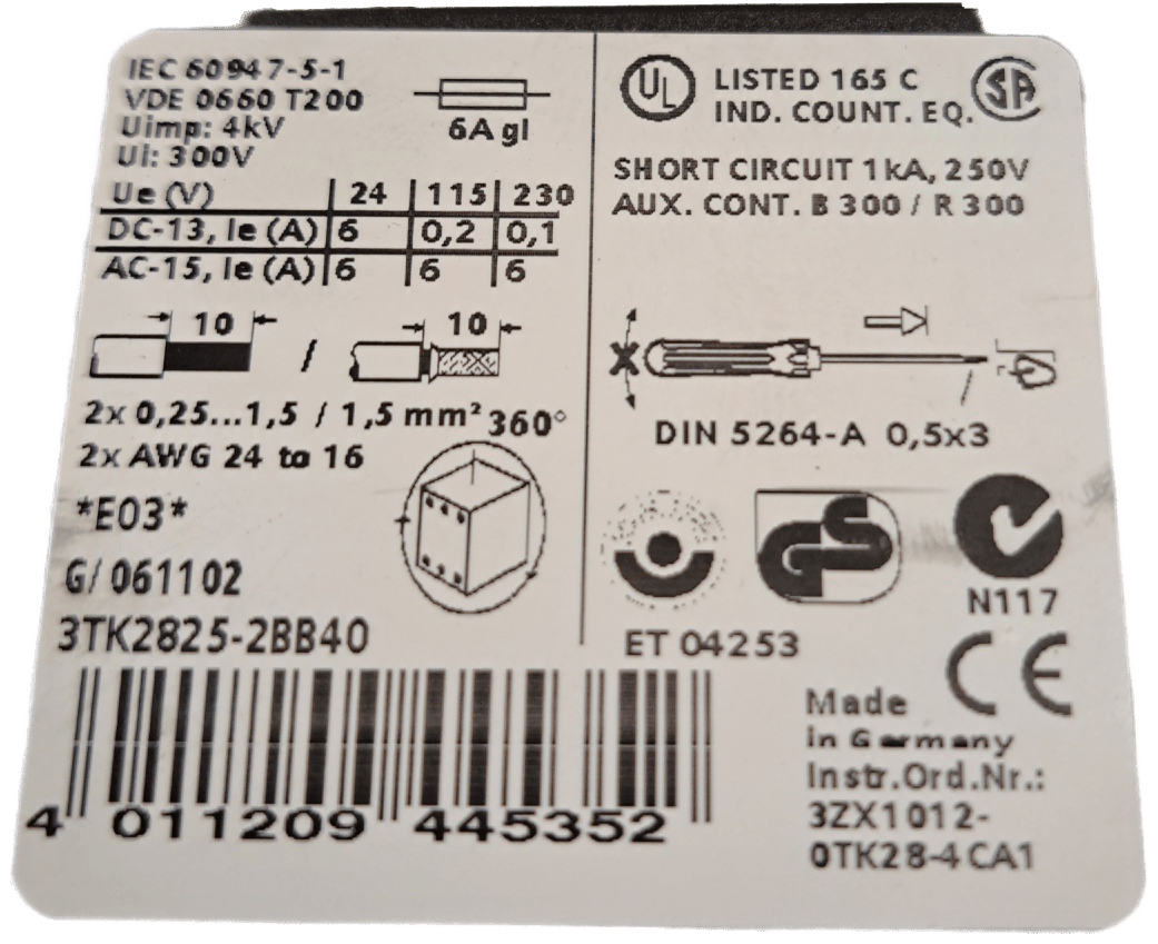 Siemens 3TK2825-2BB40 - #product_category# | Klenk Maschinenhandel