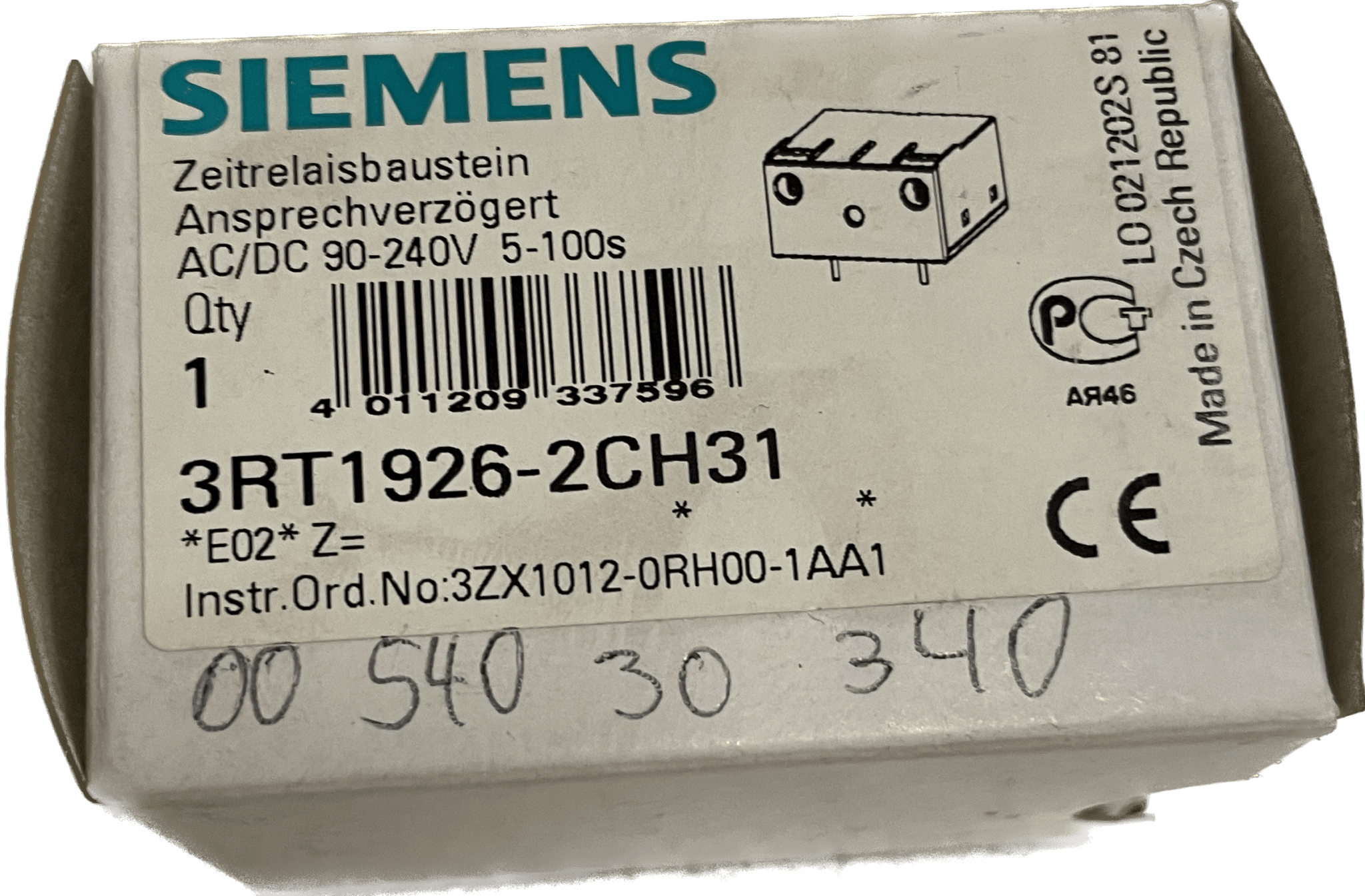 Siemens elektron. Zweidraht-Zeitrelais 3RT1926-2CH31 - #product_category# | Klenk Maschinenhandel