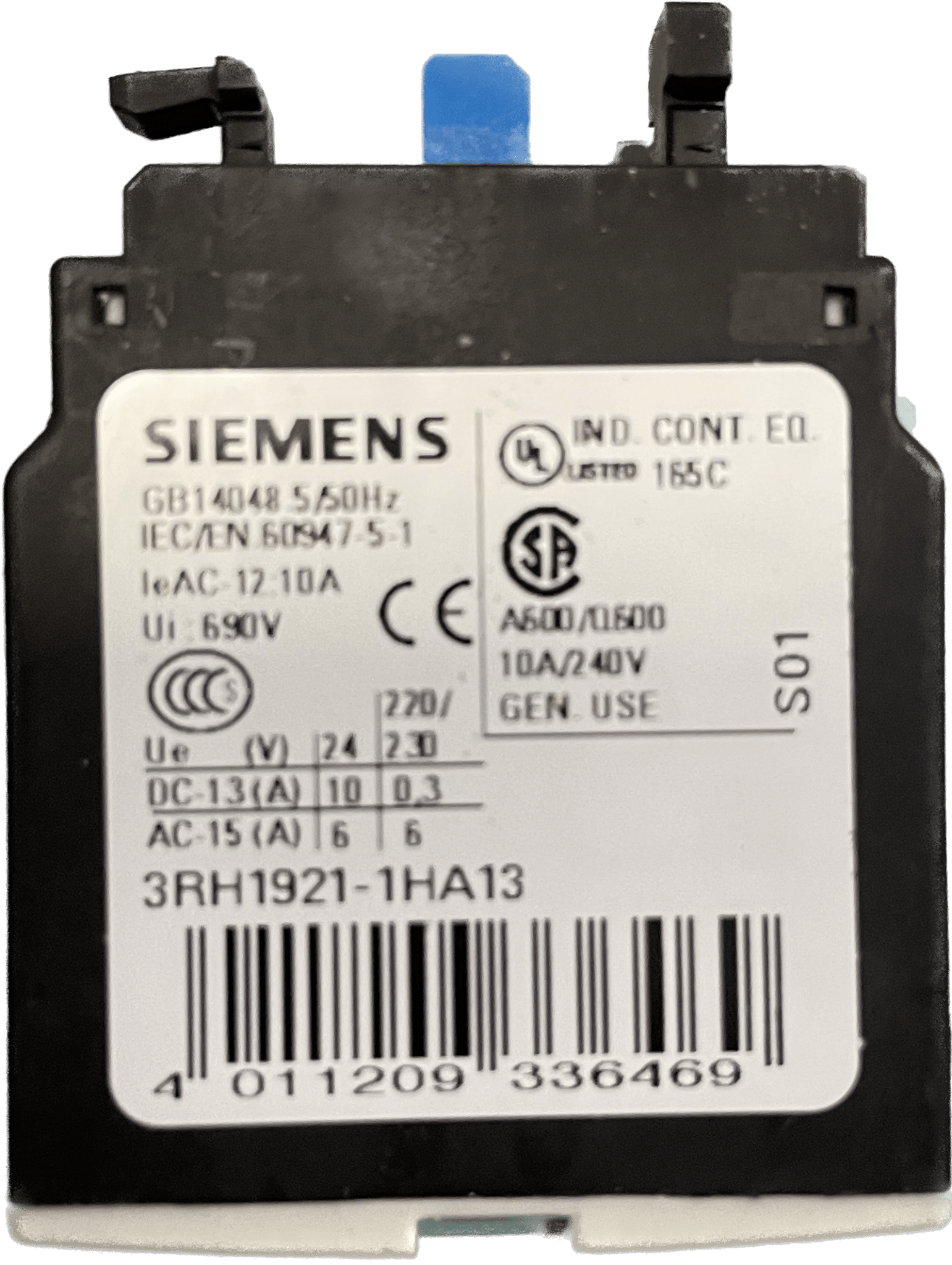 Siemens Hilfsschalterblock 3RH1921-1HA13 - #product_category# | Klenk Maschinenhandel